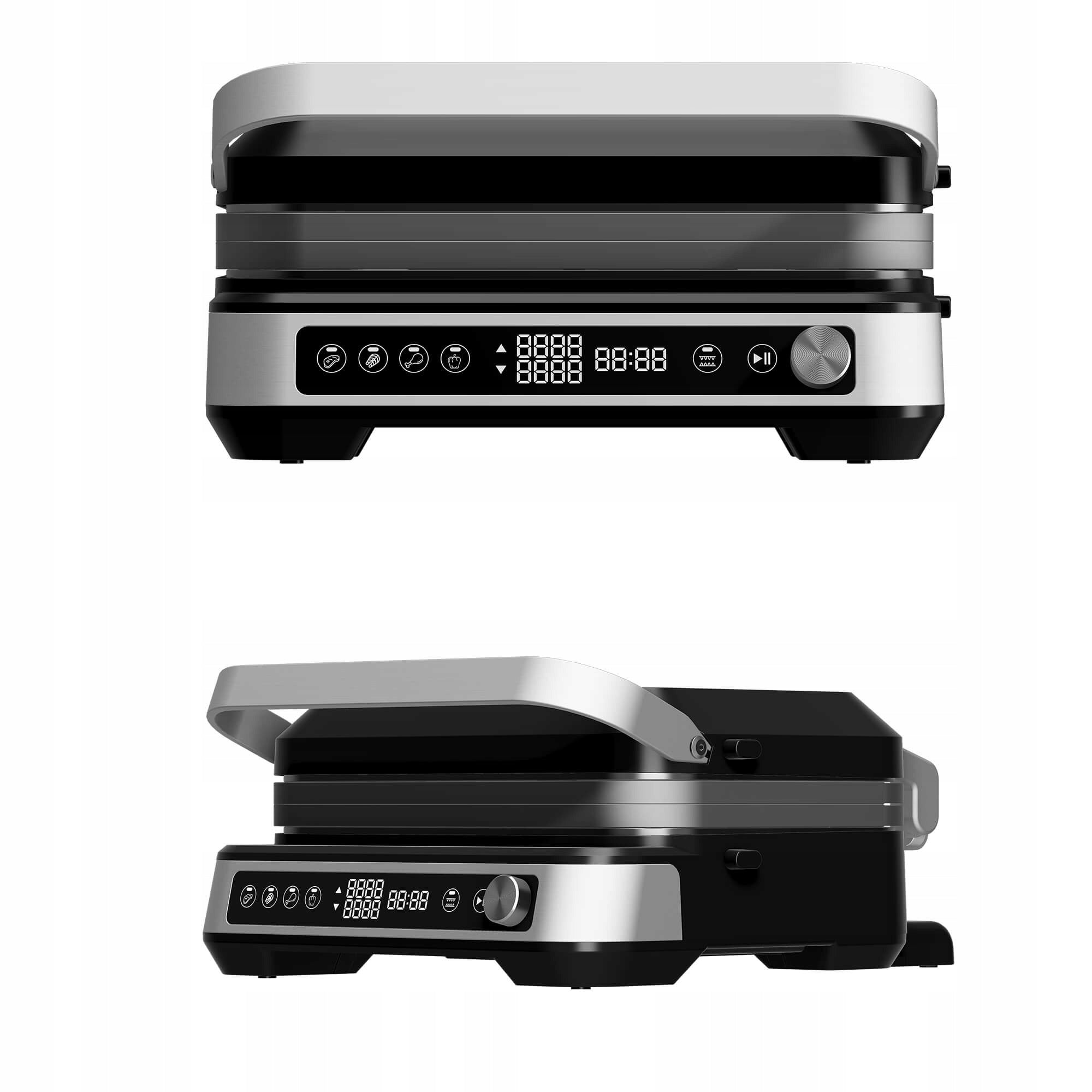 ELECTRIC GRILL & WAFFLE IRON 2000W 230°C FOLDING TOASTER PANINI Manufacturer code TT-CG1W GRILL & GOFROWNICA