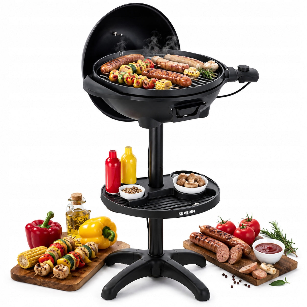 ELECTRIC GRILL WITH BALCONY GARDEN COVER 2000W SEVERIN PG8541