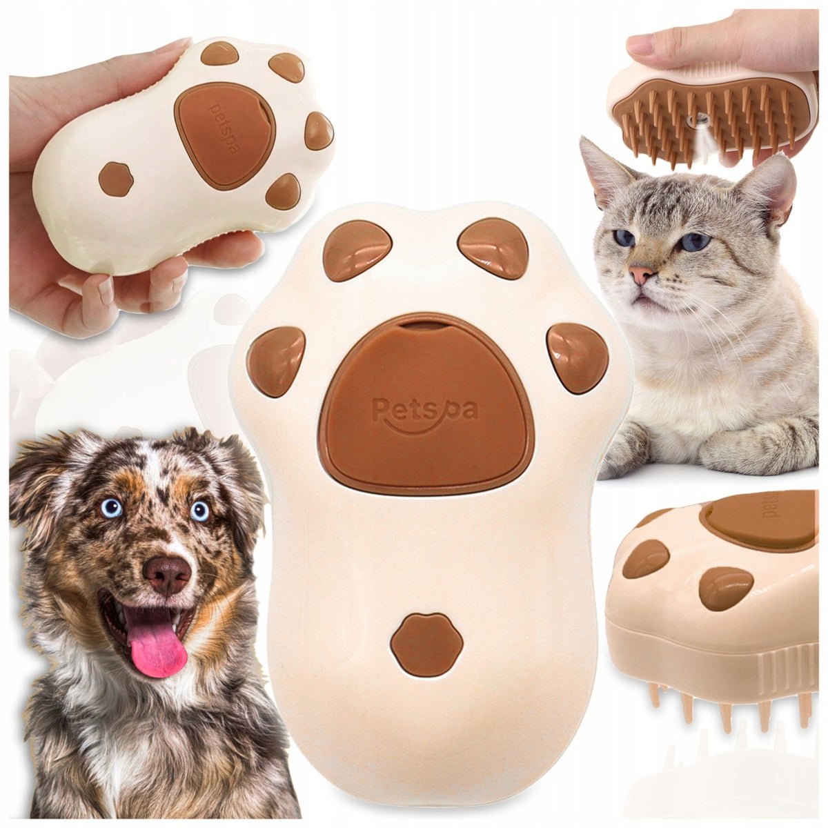 ELECTRIC GROOMING BRUSH FOR CAT DOG STEAM PET HAIR