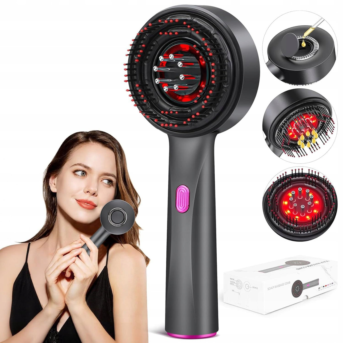 ELECTRIC HAIR SCALP MASSAGER SCALP OIL APPLICATOR 3MODE