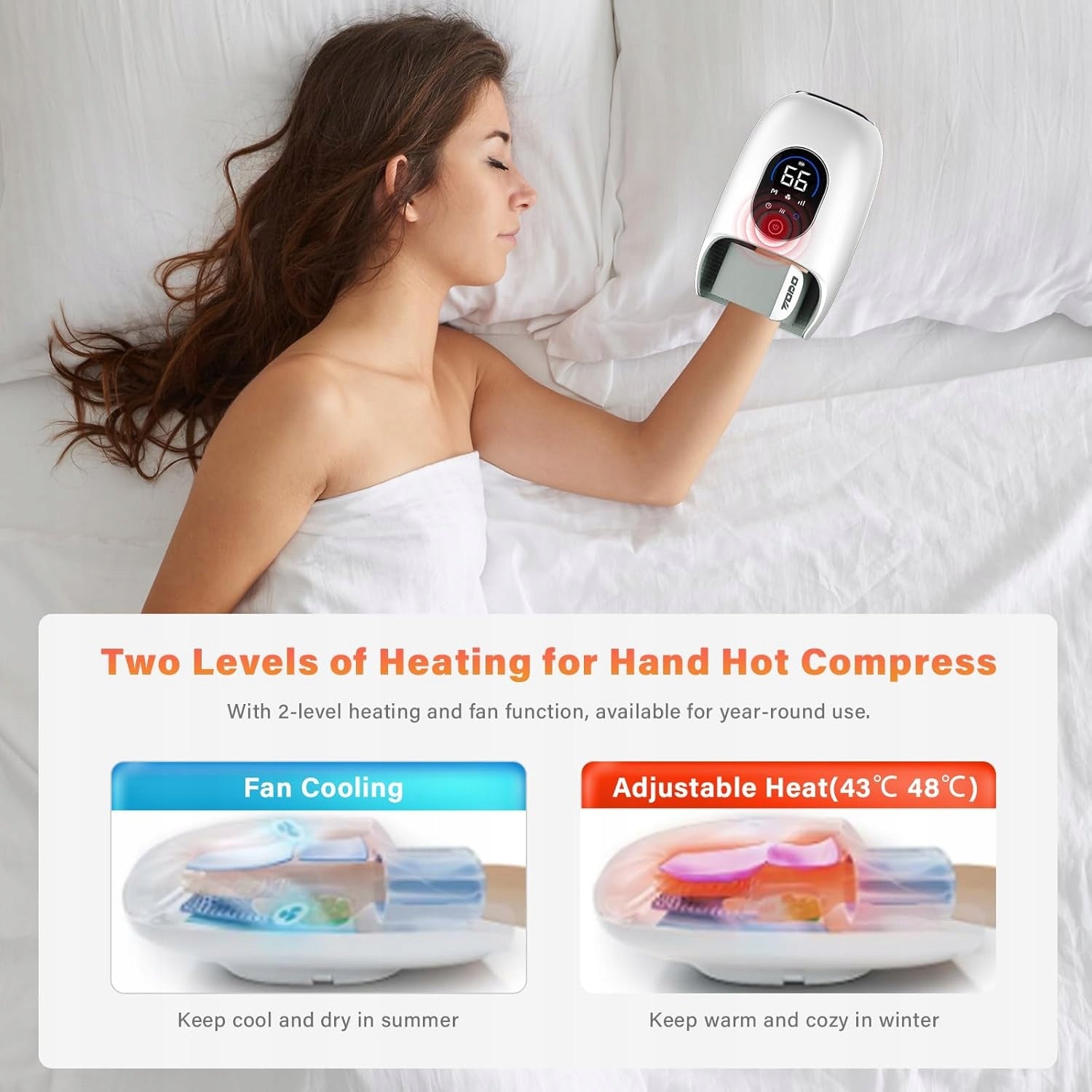 ELECTRIC HAND MASSAGER AIR COMPRESSION RELAXATION PREMIUM Brand MAXTECH