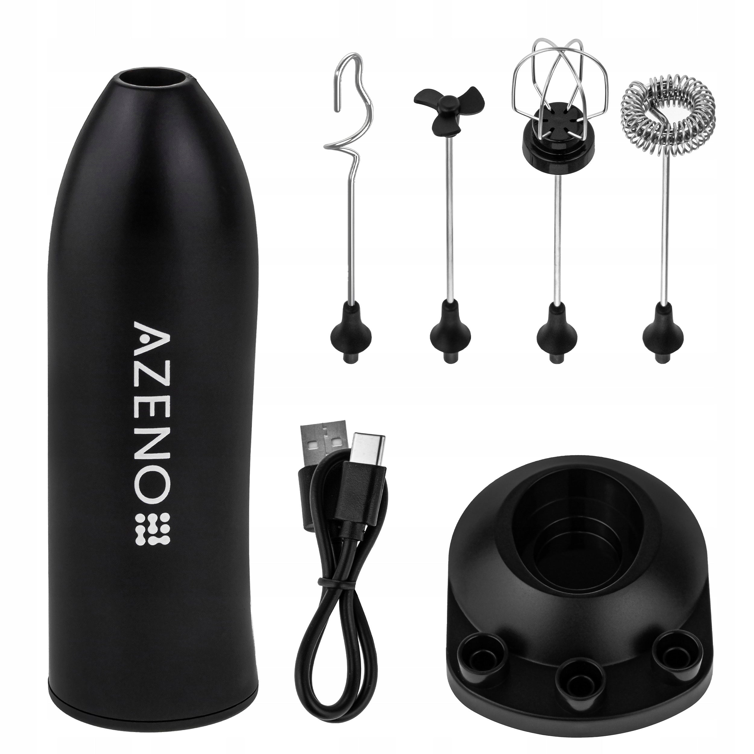 ELECTRIC HANDHELD MILK FROTHER 4IN1 MINI USB COFFEE MILK BEATER Power 8 W