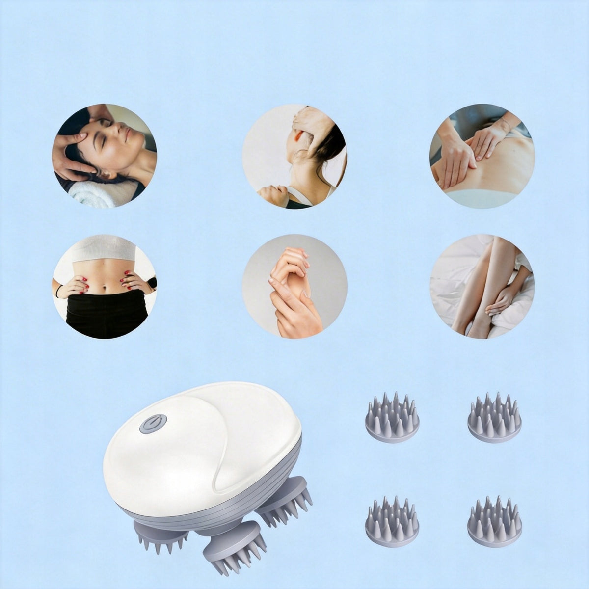 ELECTRIC HEAD MASSAGER, HANDHELD DOG AND CAT PET MASSAGER Kind head