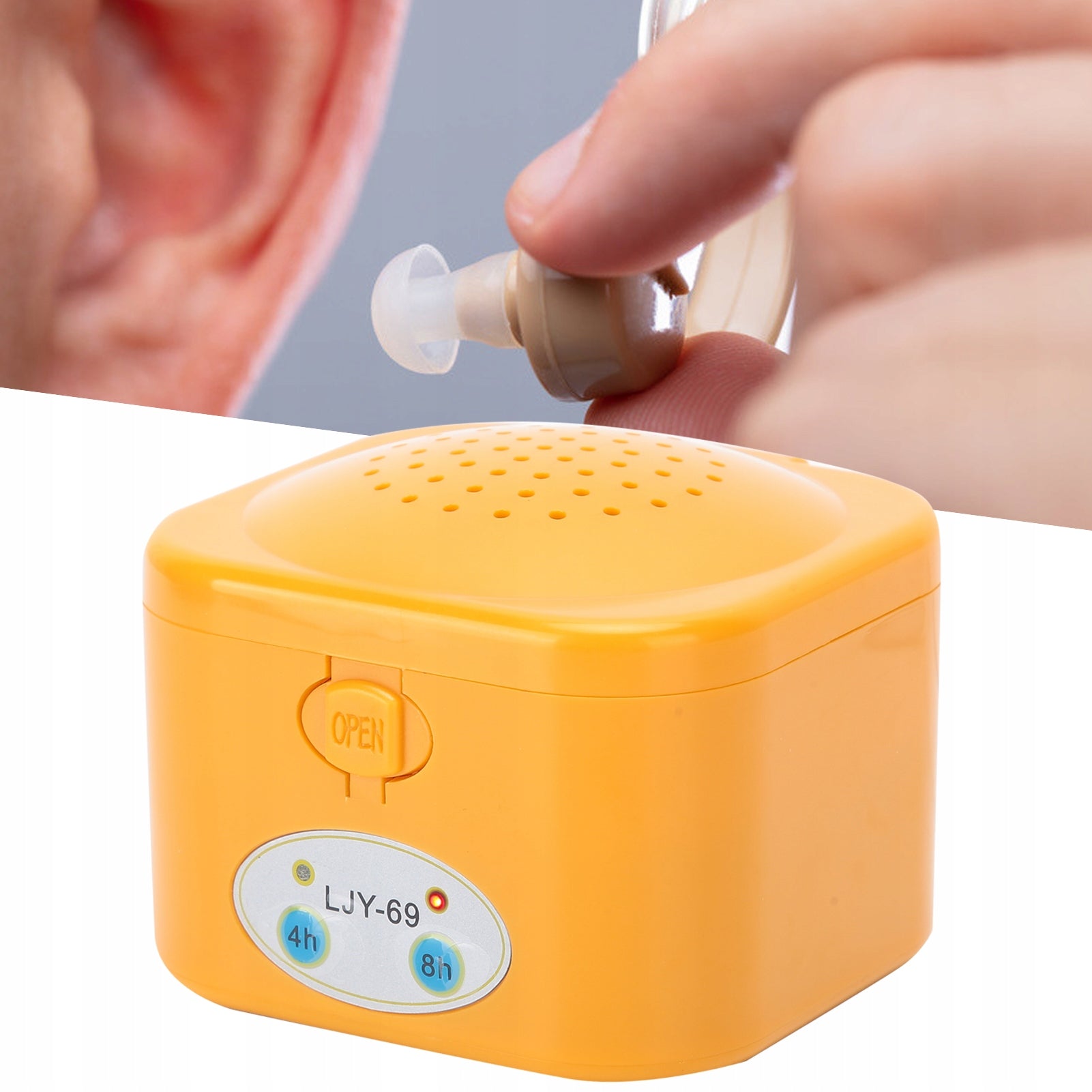 ELECTRIC HEARING AID DRYER DEHUMIDIFIER CAMERAS YELLOW EAN (GTIN) 0694622056431
