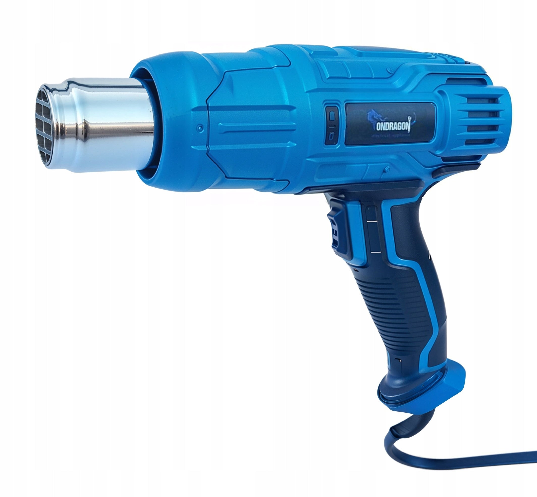 ELECTRIC HEAT GUN 2 GEARS ADJUSTMENT 2300W 4 NOZZLES SUITCASE 600C STRONG Device weight 1 kg