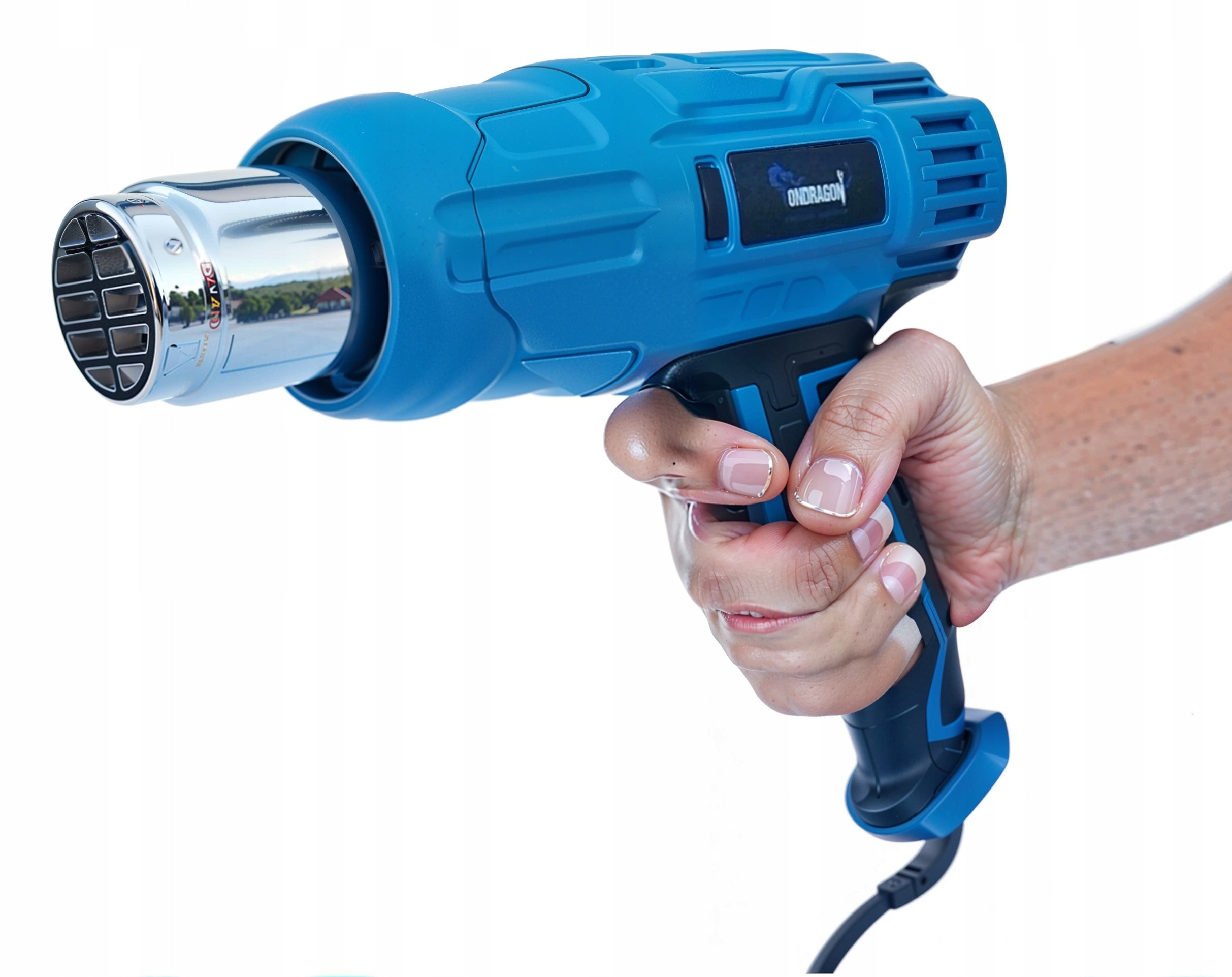 ELECTRIC HEAT GUN 2 GEARS ADJUSTMENT 2300W 4 NOZZLES SUITCASE 600C STRONG Power 2300 W