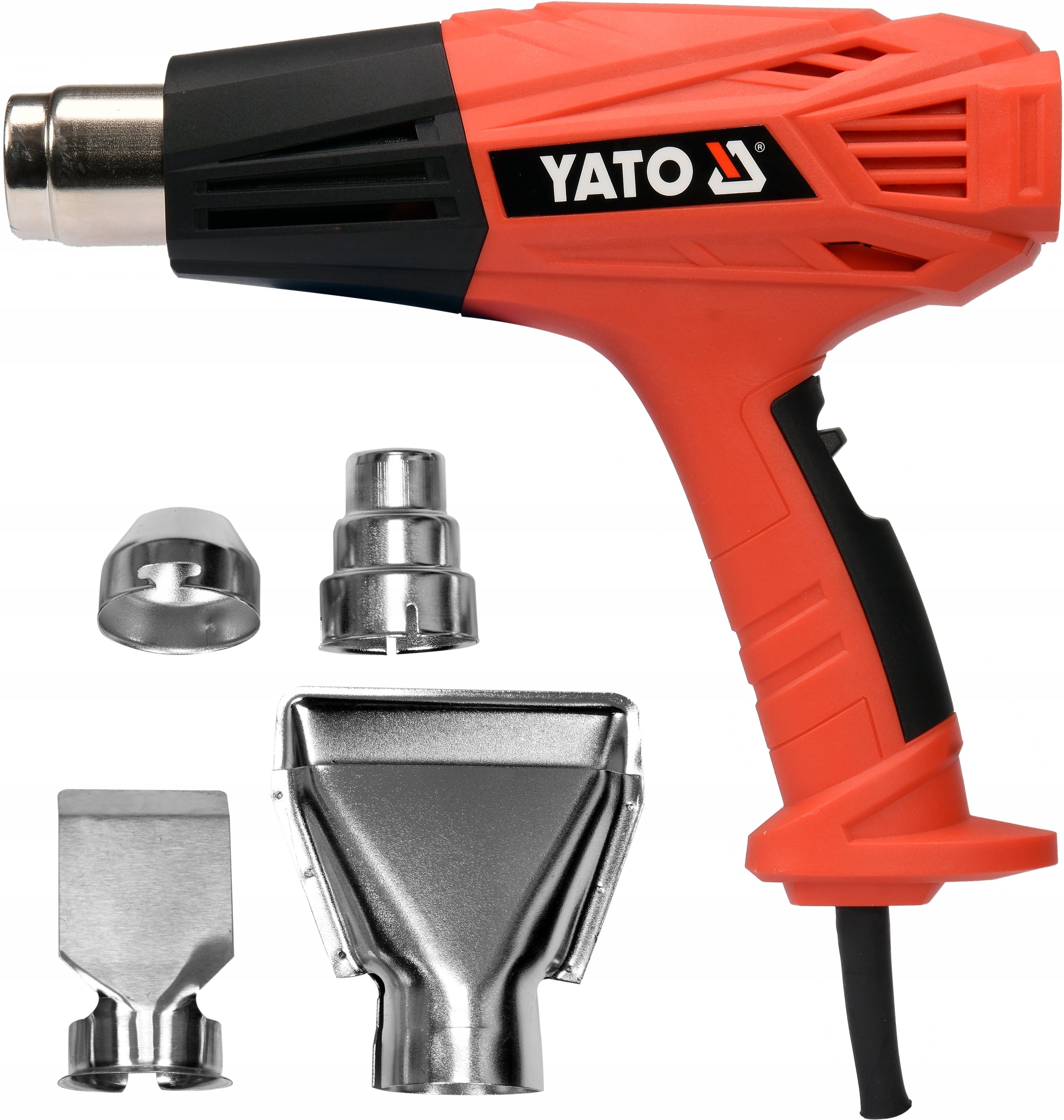 ELECTRIC HEAT GUN 2000W YATO ADJUSTABLE 2 GEARS 450-600°C 4 NOZZLES
