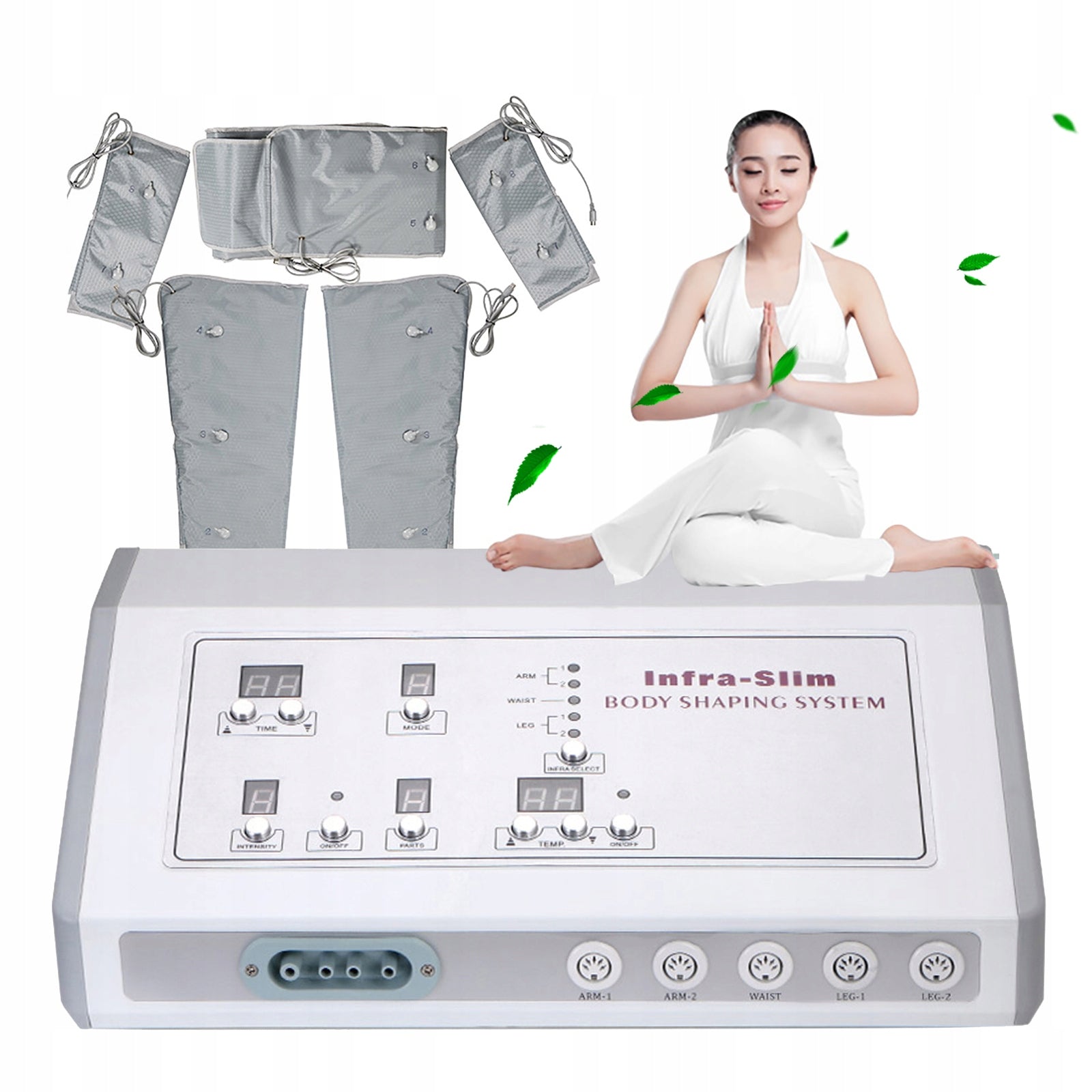 ELECTRIC HEAT SLIMMING SUIT INFRARED HEAT FOR MASSAGE, AND SHAPE Packaging status original