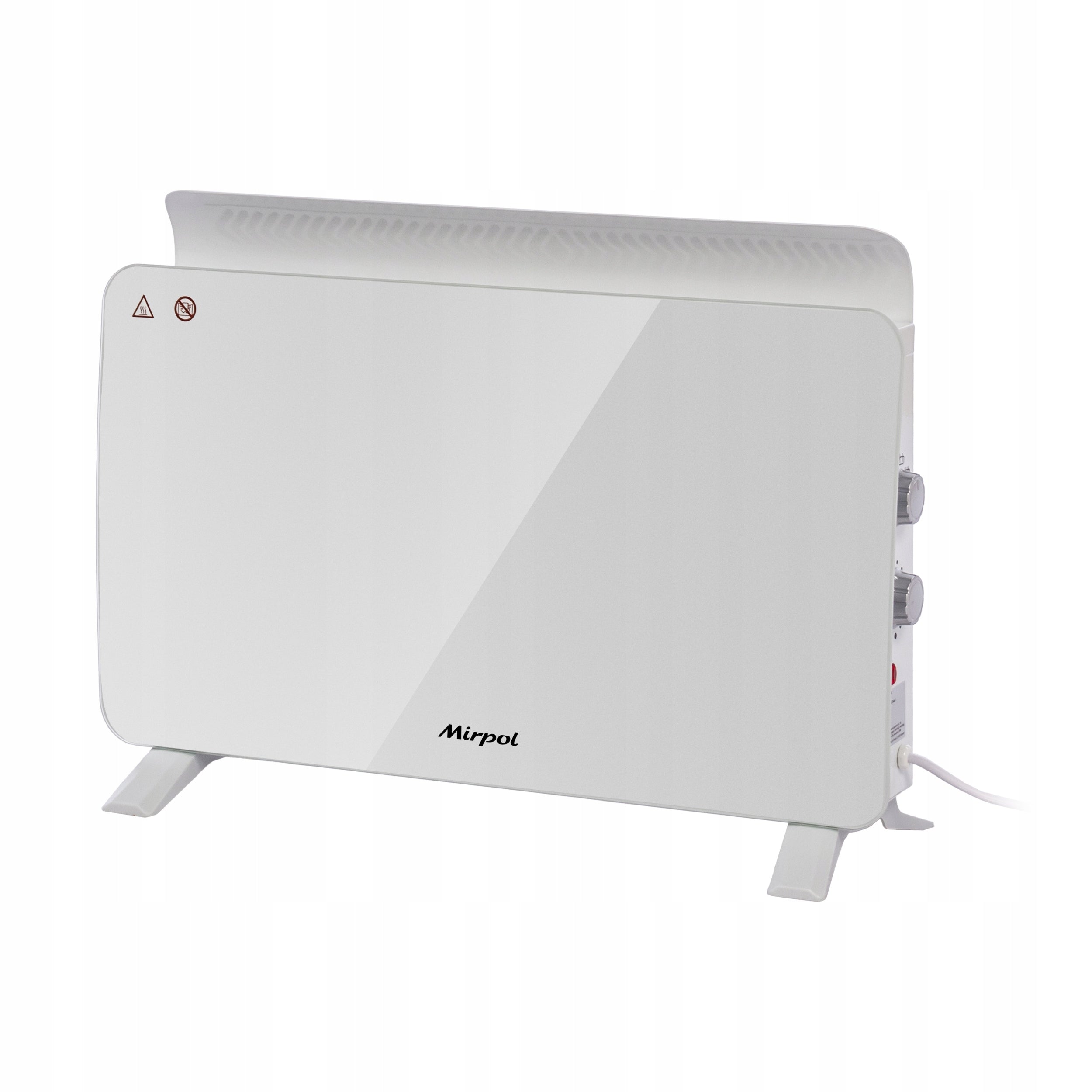 ELECTRIC HEATER 1500W WHITE CONVECTOR FREESTANDING TEMPERED GLASS EAN (GTIN) 5905610250225