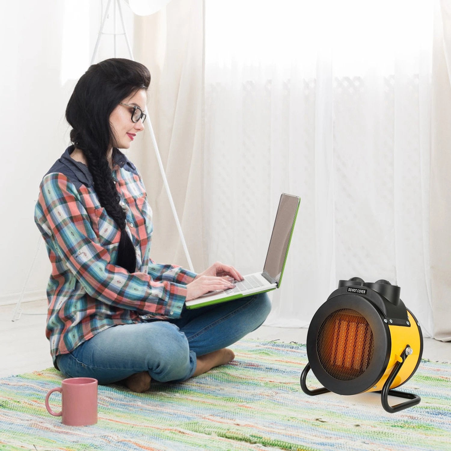 ELECTRIC HEATER APRON BLOWER HEATER THERMOSTAT POWER 2000W 2KW Brand LTC