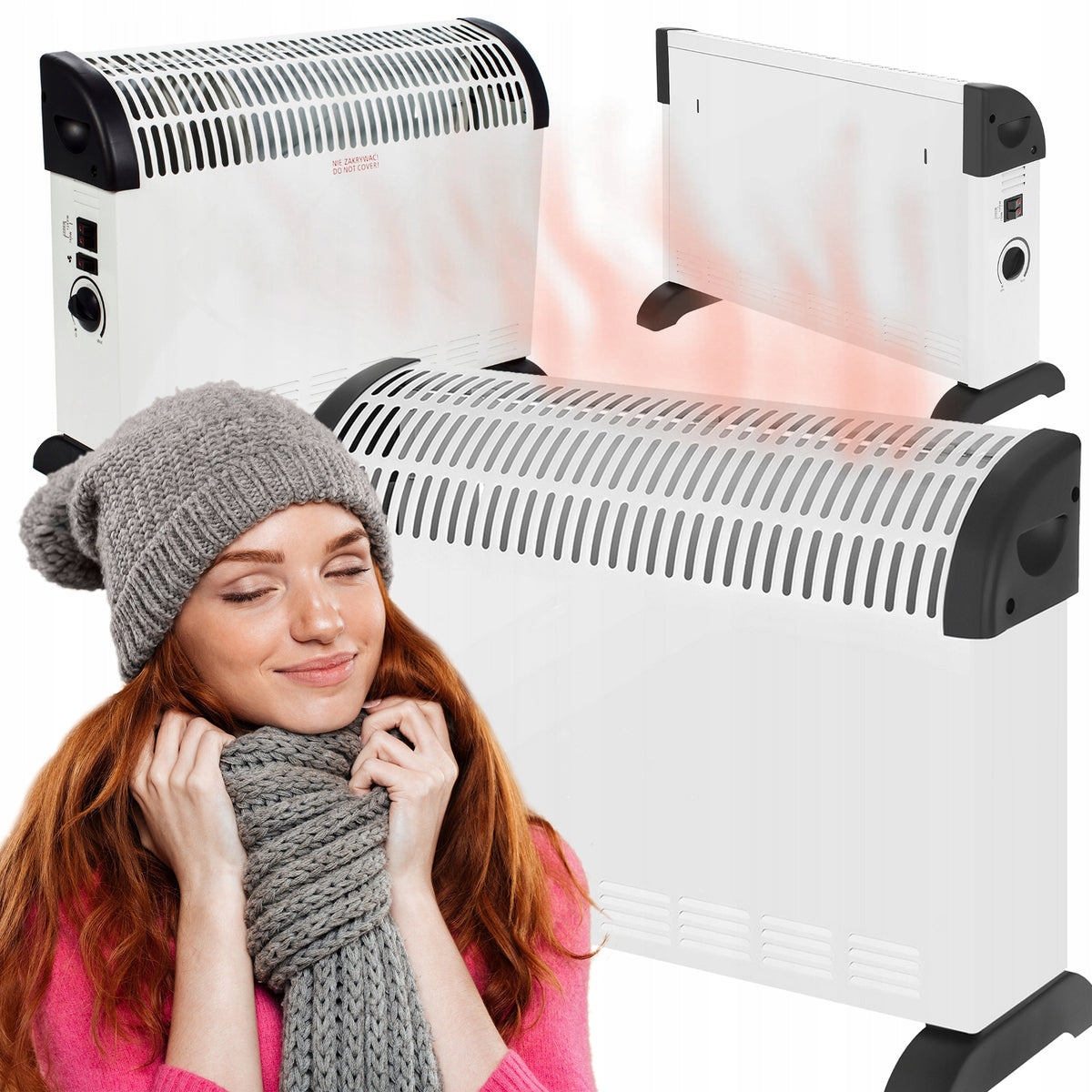 ELECTRIC HEATER CONVECTOR THERMOSTAT 2000W | 3 POWER LEVELS