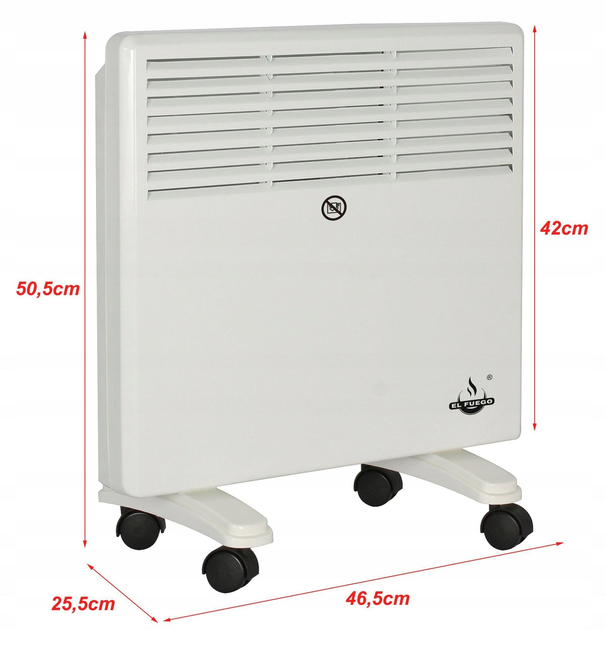 ELECTRIC HEATER EL FUEGO CONVECTOR 1000W ! AVAILABLE IMMEDIATELY !