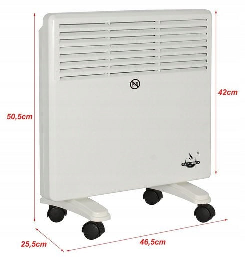 ELECTRIC HEATER EL FUEGO CONVECTOR 1000W ! Manufacturer code 4250373249513