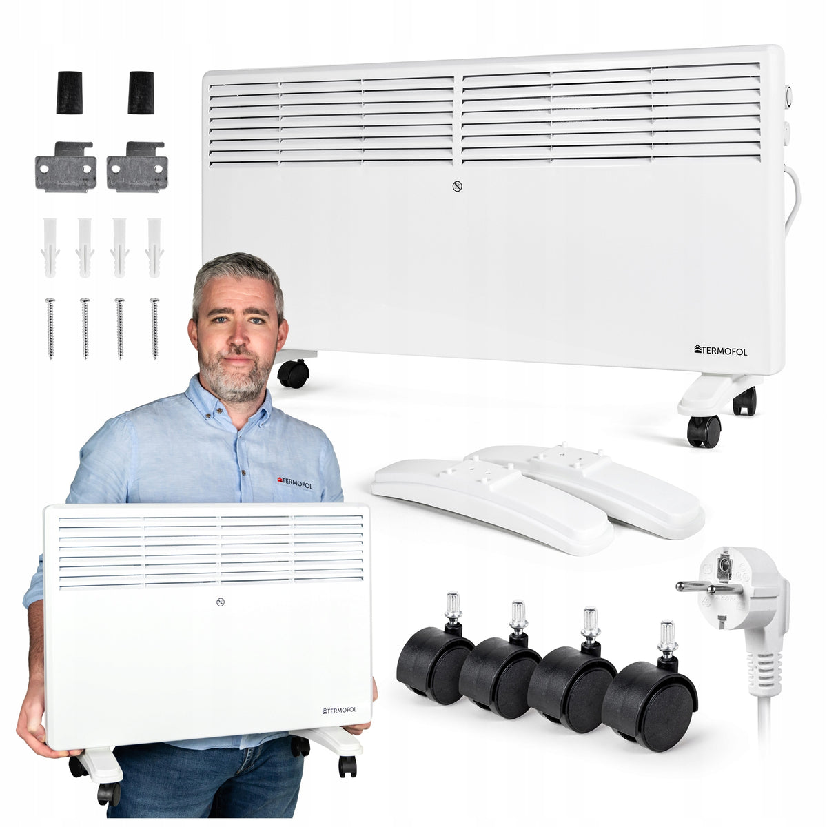 ELECTRIC HEATER ELECTRIC CONVECTOR 2500W ADJUSTABLE
