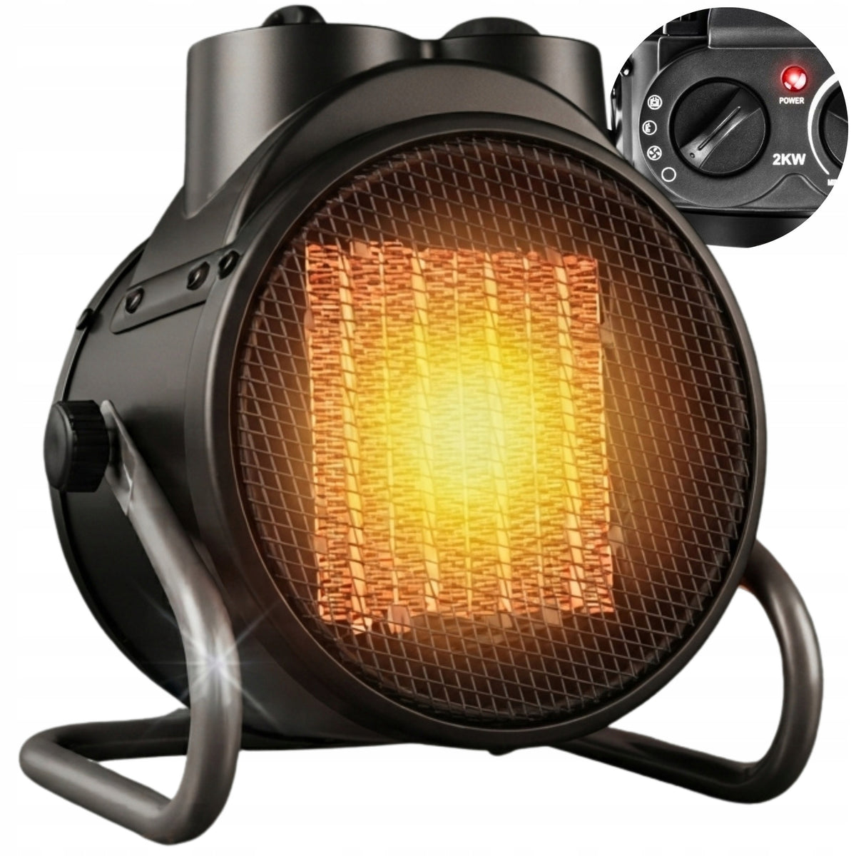 ELECTRIC HEATER FARELKA BLOWER WITH THERMOSTAT POWER 2kW