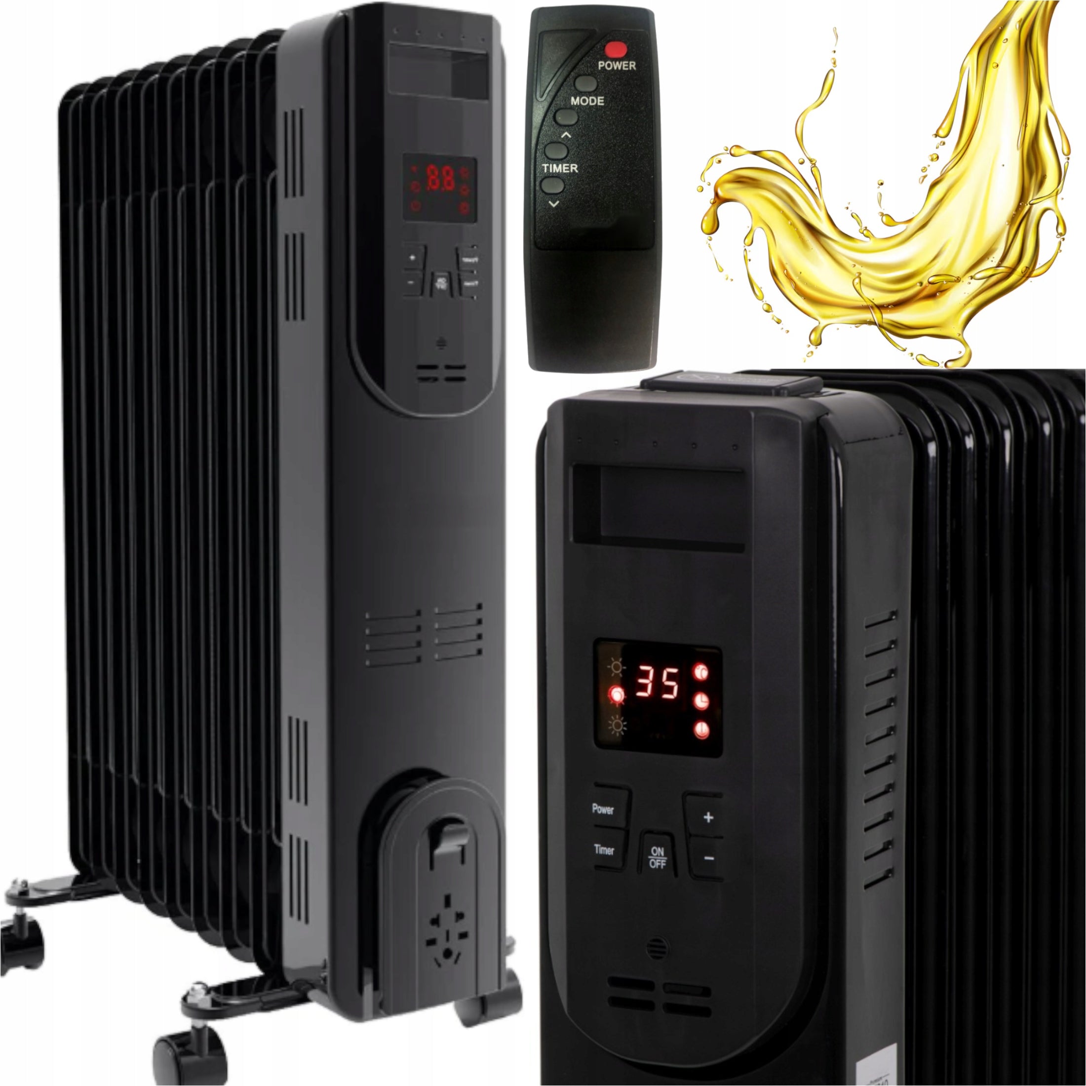 ELECTRIC HEATER FOR HOME AND OFFICE WITH ADJUSTMENT AND THERMOSTAT