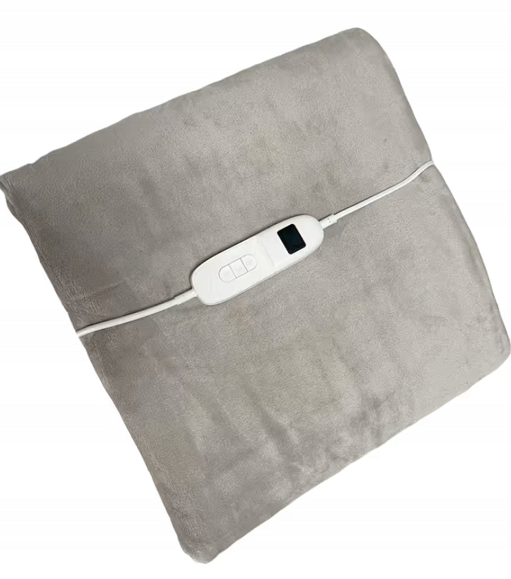ELECTRIC HEATING BLANKET 180 X 160 LARGE SOFT WARM BEIGE WITH REMOTE CONTROL Medical device no