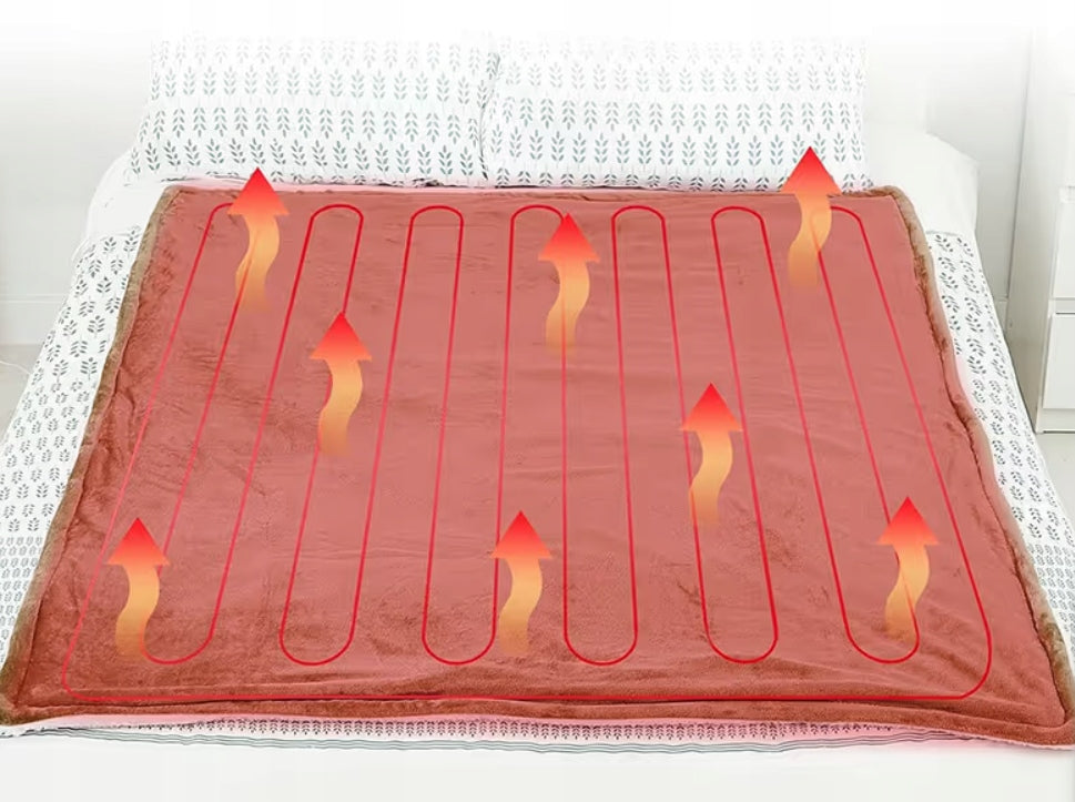 ELECTRIC HEATING BLANKET 180 X 160 LARGE SOFT WARM WITH REMOTE CONTROL DOUBLE Packaging status original