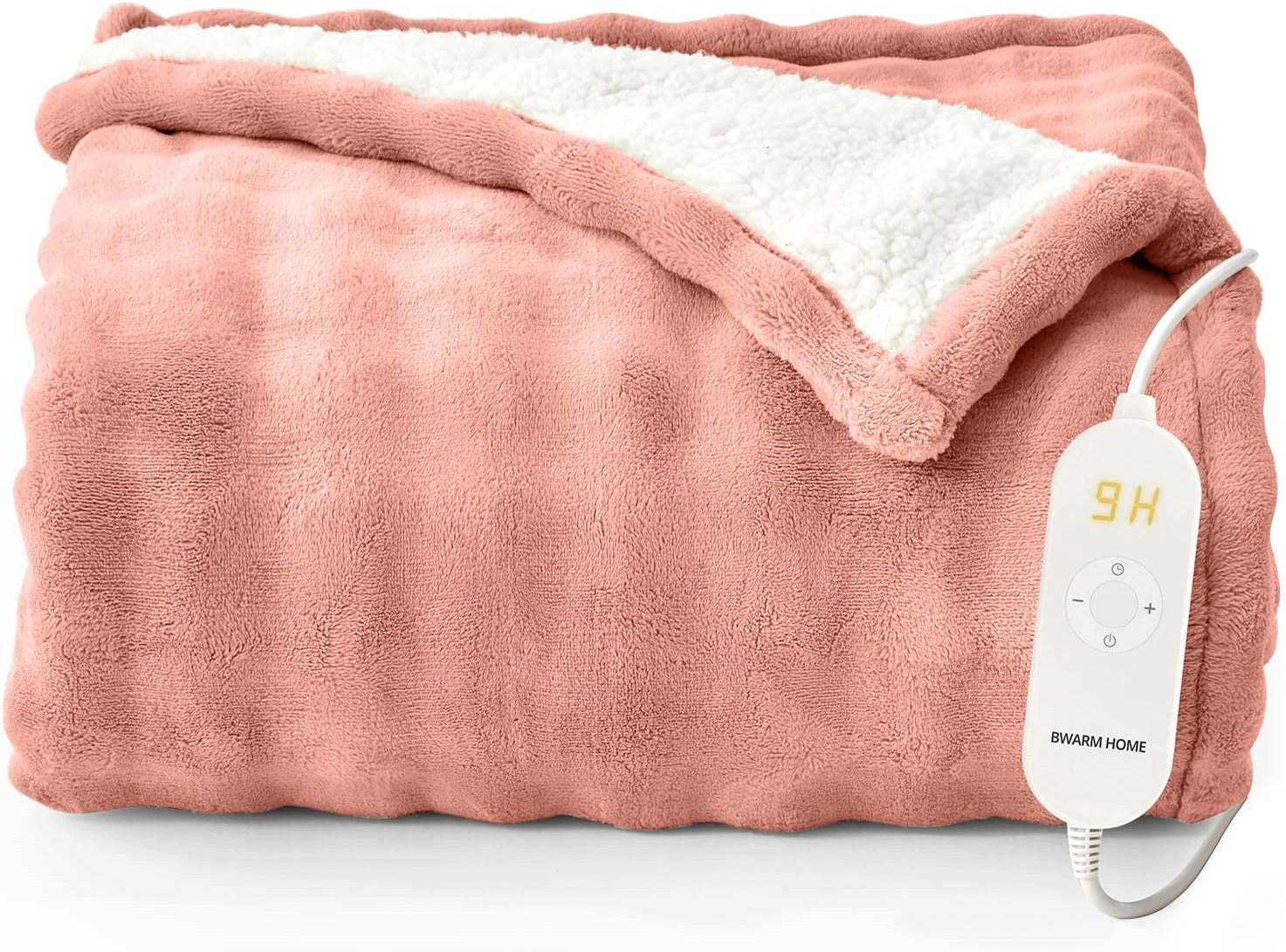 ELECTRIC HEATING BLANKET LARGE HEATING 180 X 130 CM ROSES DOUBLE-SIDED