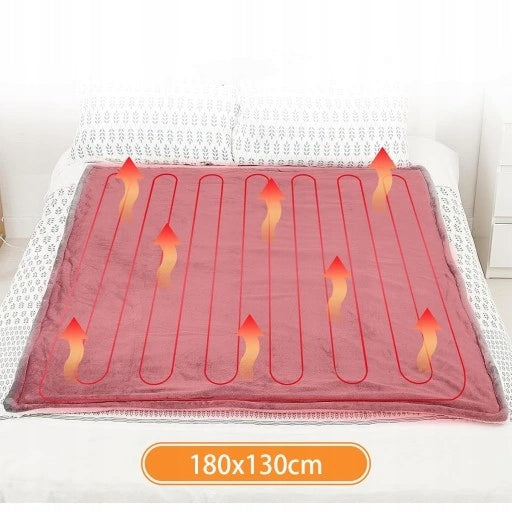 ELECTRIC HEATING BLANKET LARGE SOFT ADJUSTMENT TIMER FOR REMOTE CONTROL MAT 180x130 Medical device no