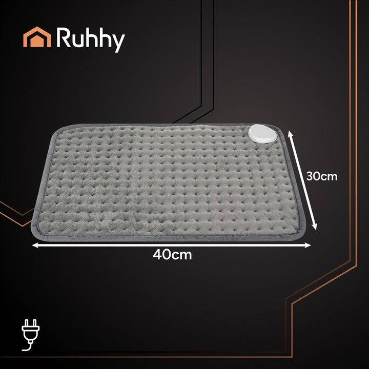 ELECTRIC HEATING CUSHION RUHHY 40×30 CM 75W 10 HEATING LEVELS Medical device no