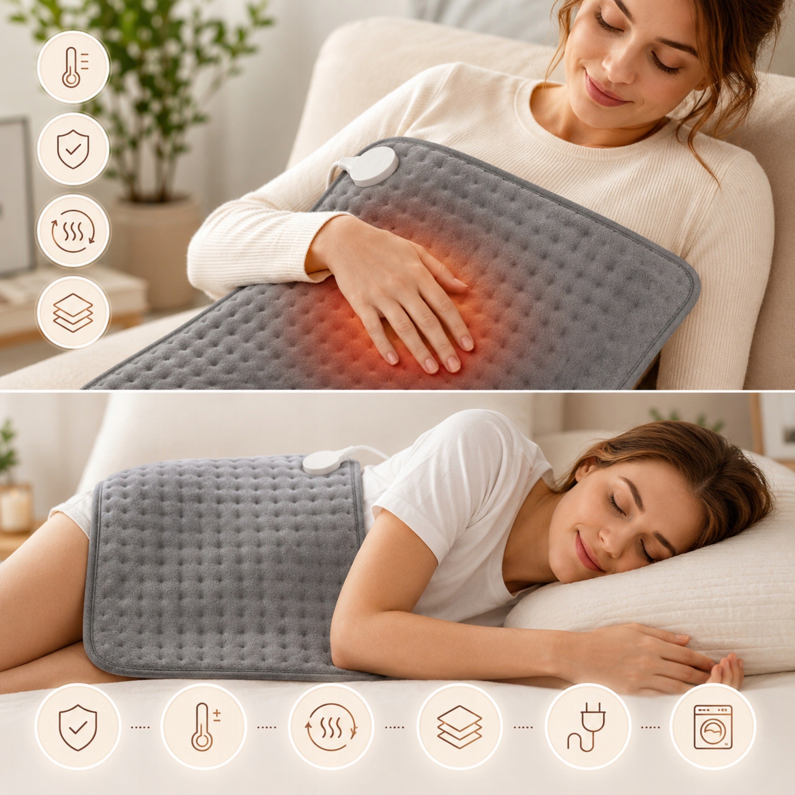 ELECTRIC HEATING MAT 75 IN 60 X 30 CM 9 LEVELS OF HEATING REMOTE CONTROL LCD Packaging status original