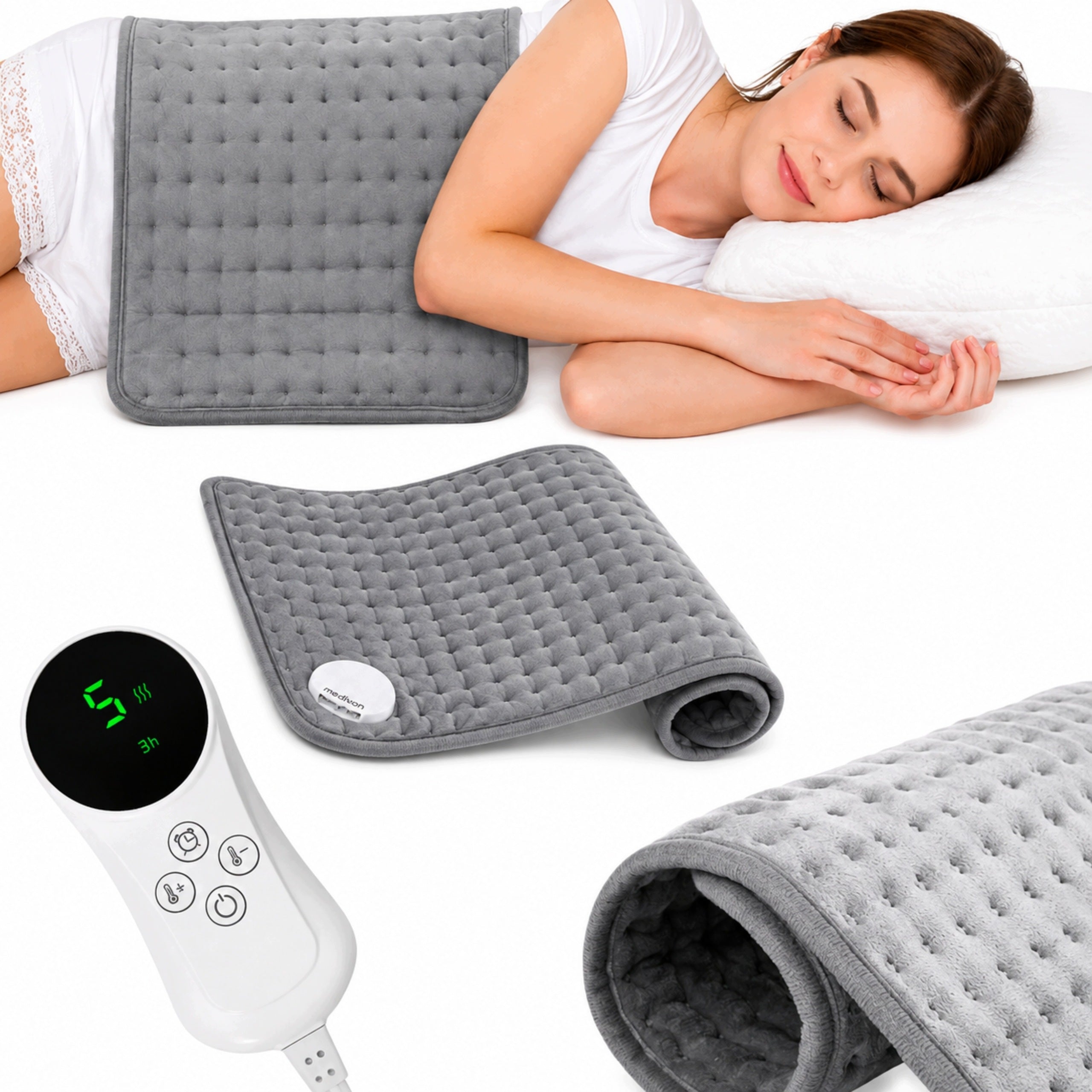 ELECTRIC HEATING MAT 75 IN 60 X 30 CM 9 LEVELS OF HEATING REMOTE CONTROL LCD