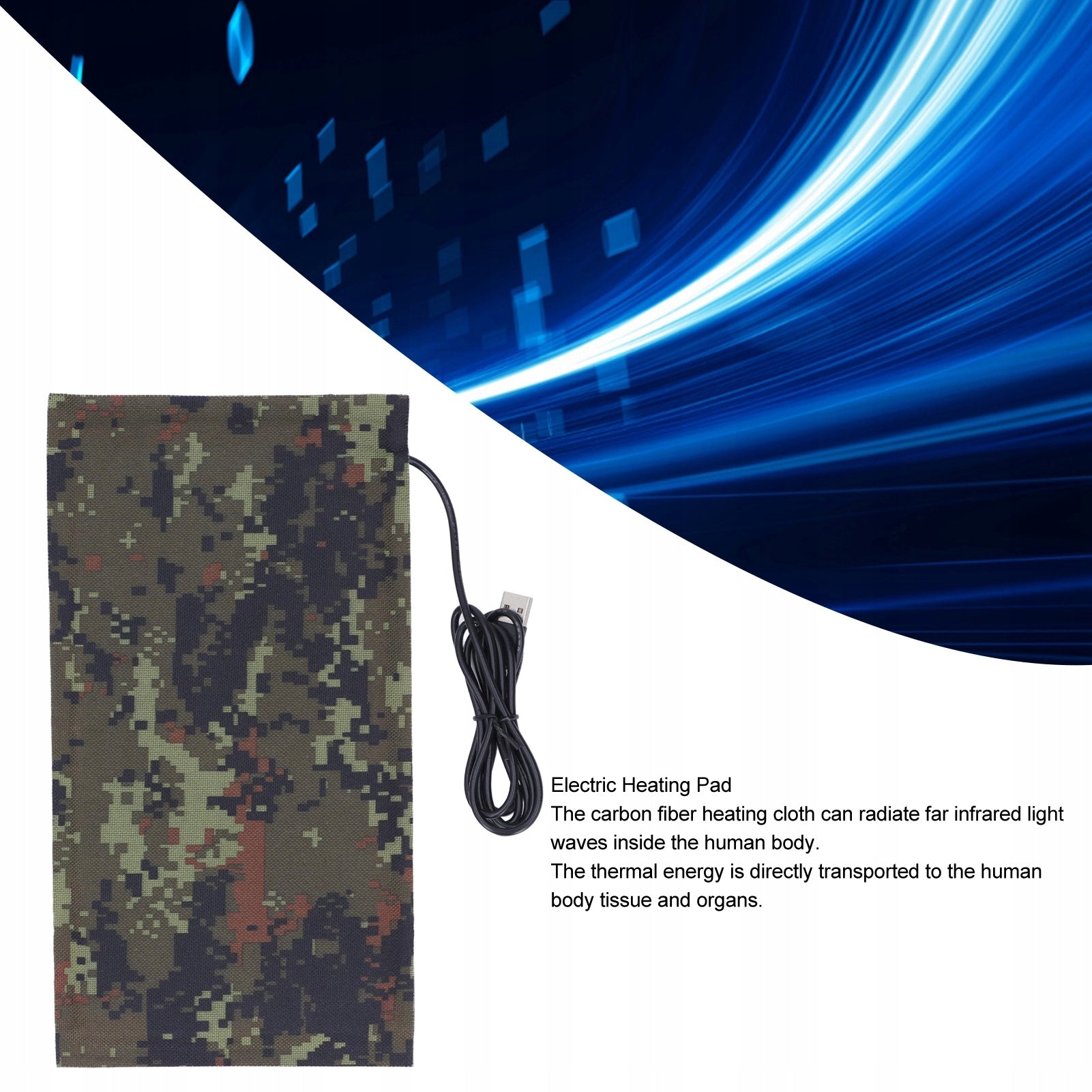 ELECTRIC HEATING PAD 10X20CM USB 5V Batteries included no