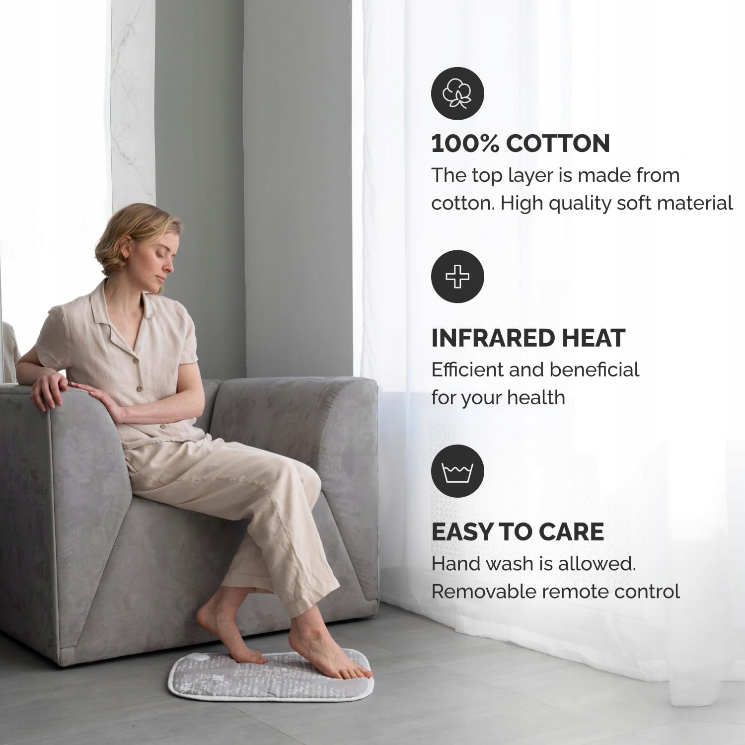 ELECTRIC HEATING PAD 40 x 50 cm INFRARED HEATING MAT EAN (GTIN) 5906843847398
