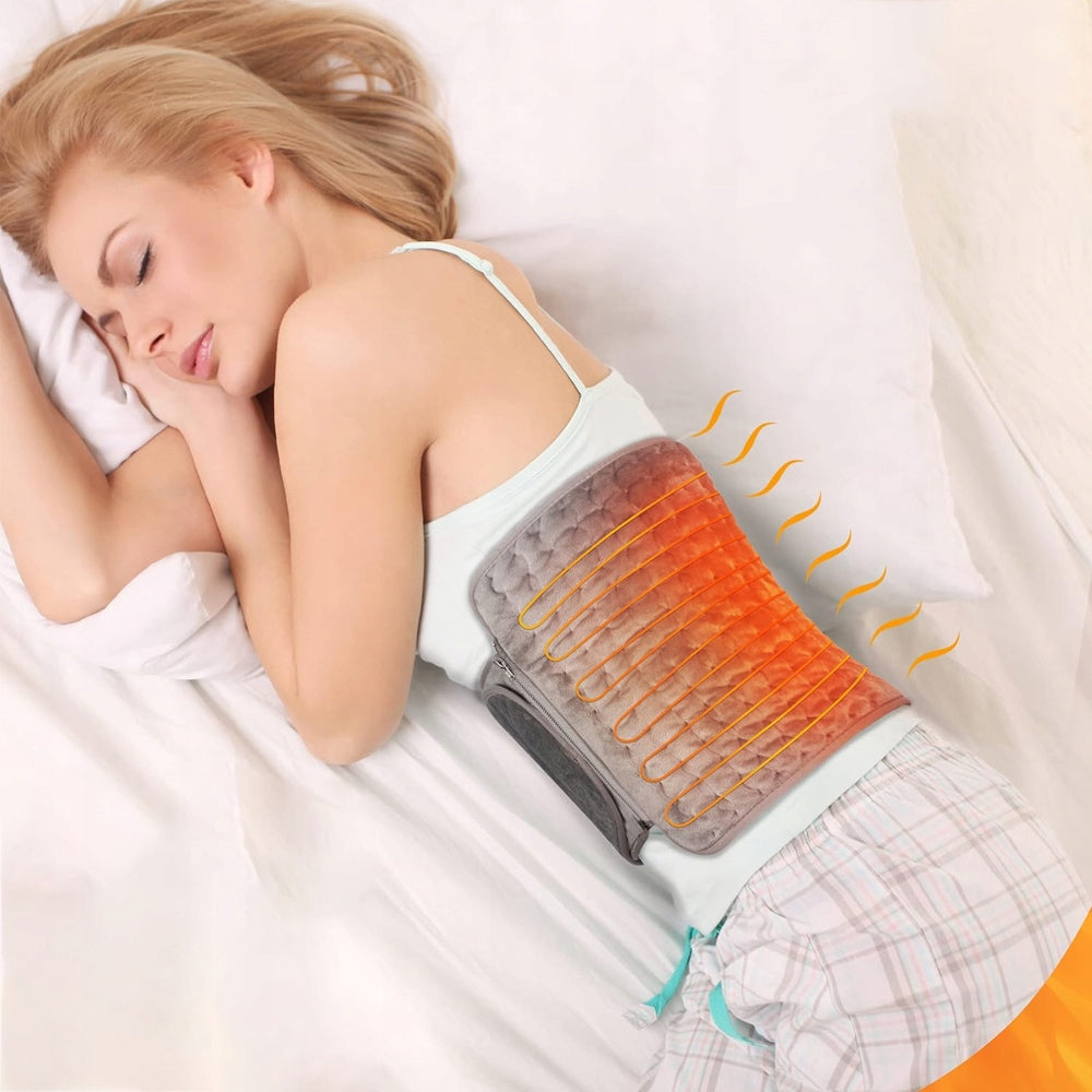 ELECTRIC HEATING PAD LUMBAR BELT 6 LEVELS OF HEAT SOFT Brand Bedee