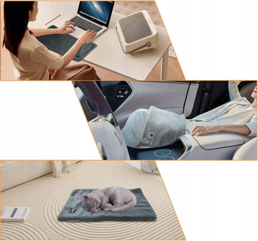 ELECTRIC HEATING PAD XL 45×35CM 4 HEAT LEVELS AUTOMATIC Packaging status original