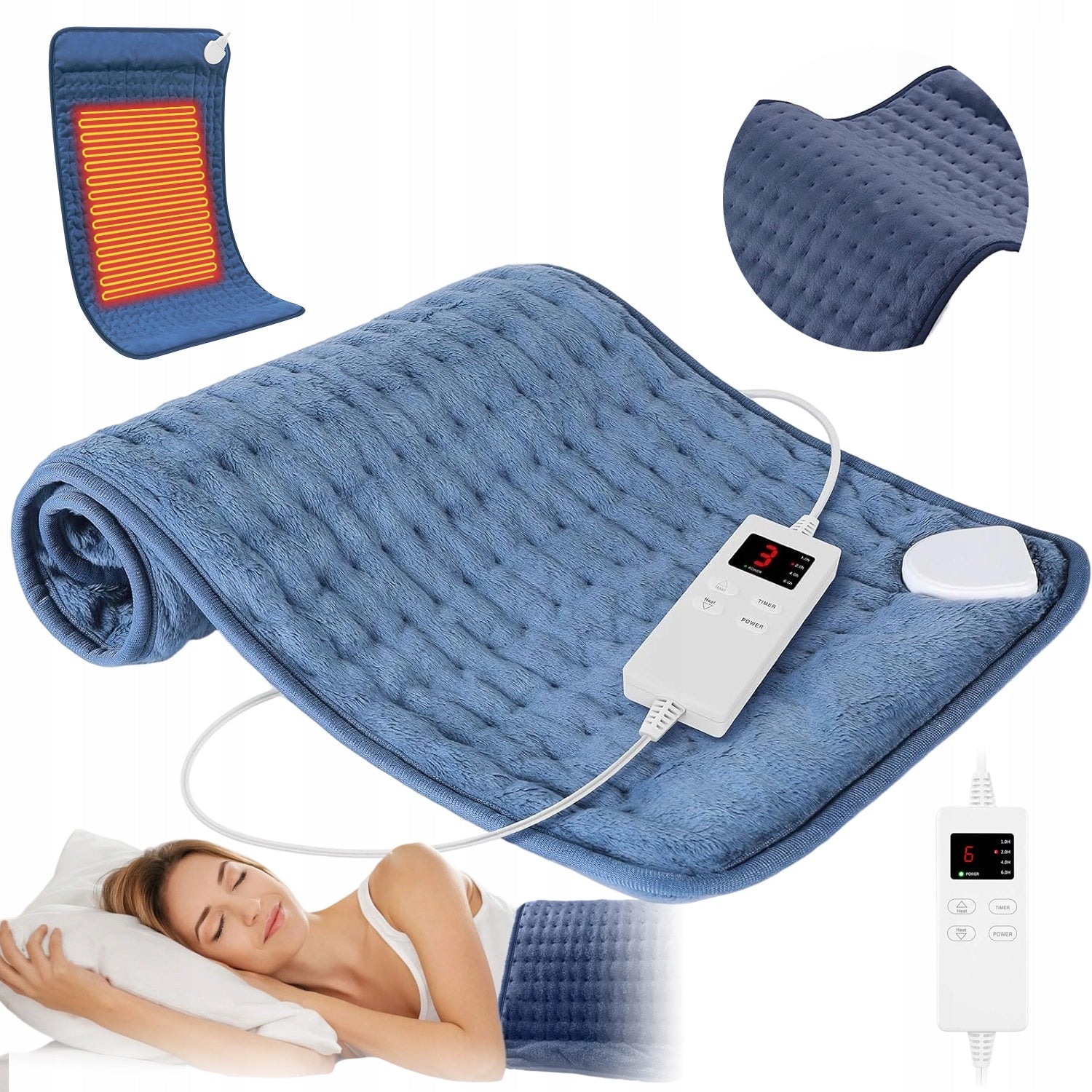 ELECTRIC HEATING PILLOW FOR SORE BACK NECK JOINTS MUSCLES