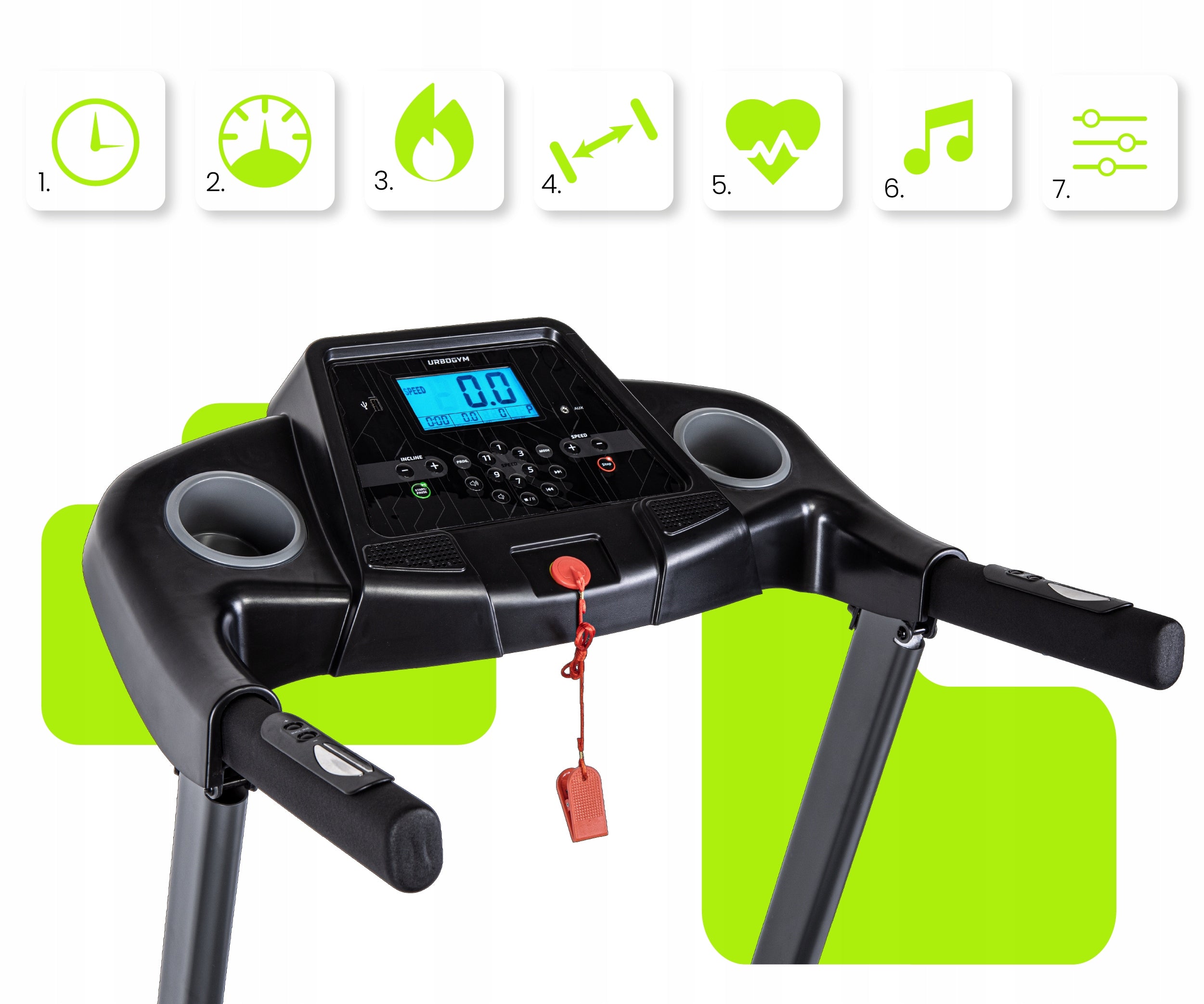 ELECTRIC HOME TREADMILL V520S AUTO ANGLE 15 LEVELS FOLDABLE CUSHIONING Manufacturer code 5904906085046