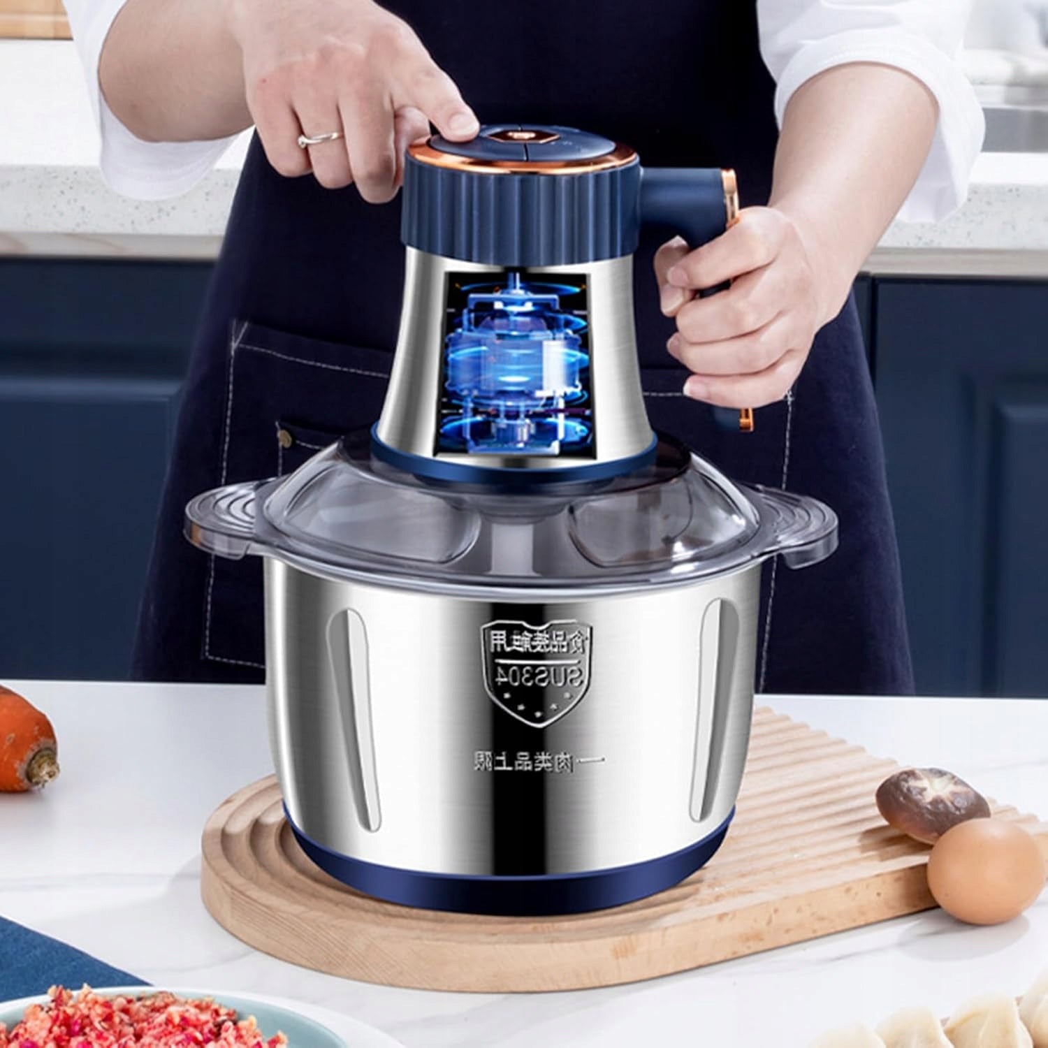 ELECTRIC ICE VEGETABLE FRUIT CHOPPER KITCHEN BLENDER Packaging status original