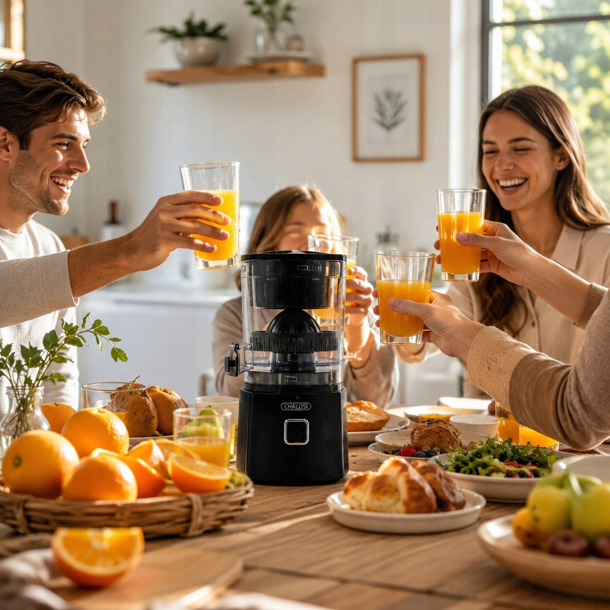 ELECTRIC JUICER CITRUS JUICER VEGETABLE SELF CLEANING 80W Packaging status original