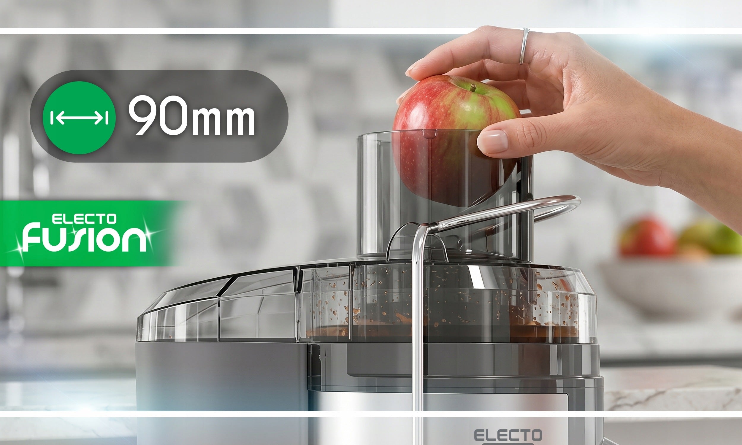 ELECTRIC JUICER FRUIT AND VEGETABLE JUICER SELF CLEANING 1500W Brand Electo