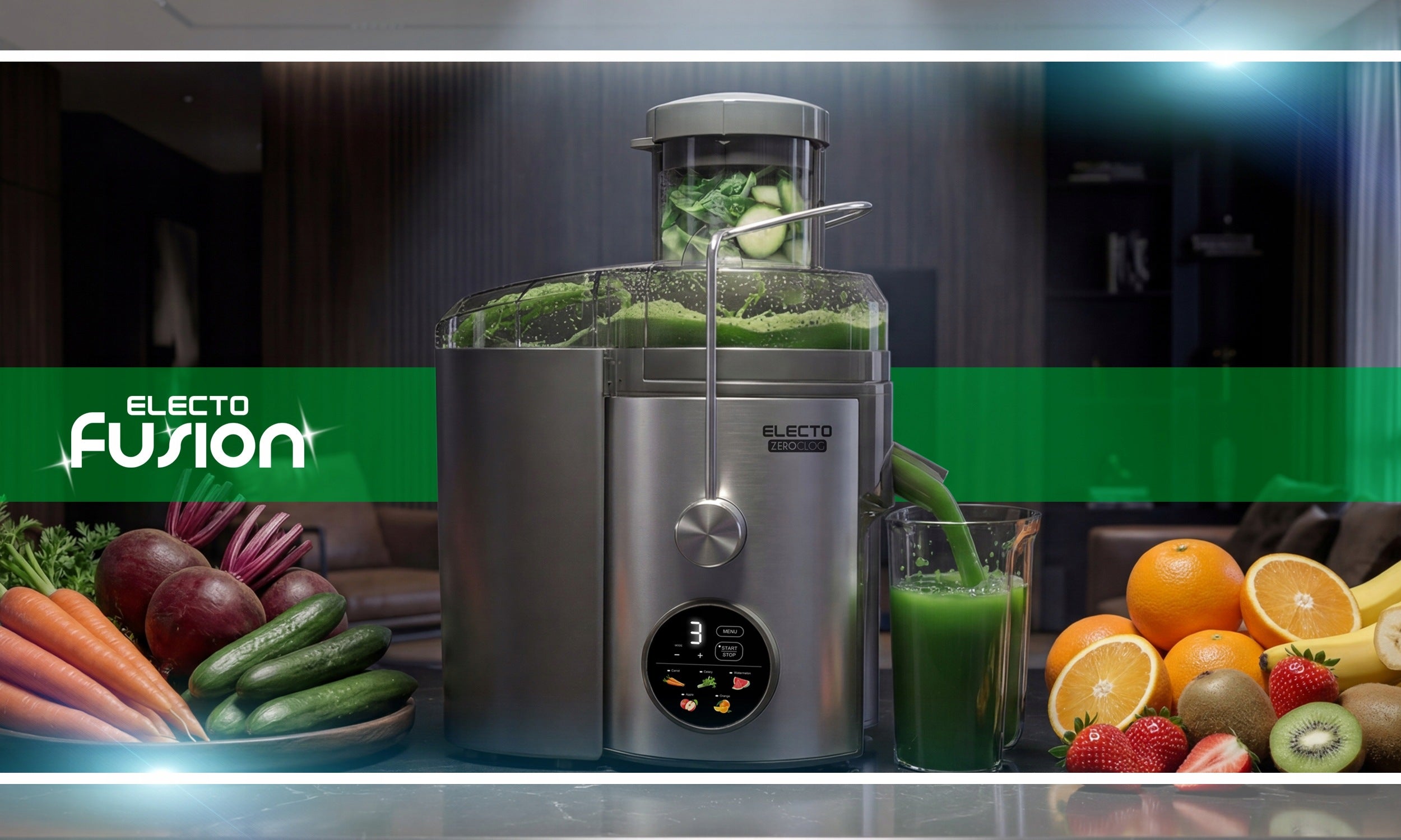 ELECTRIC JUICER FRUIT AND VEGETABLE JUICER SELF CLEANING 1500W Manufacturer code SOKOWIRÓWKA WYSOKOOBROTOWA do owoców i warzyw