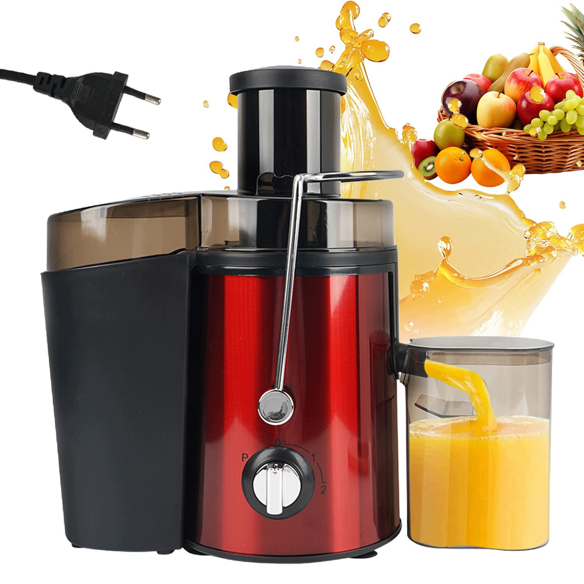 ELECTRIC JUICER WITH COOLING FUNCTION AND SECURE LOCK 3 MODES