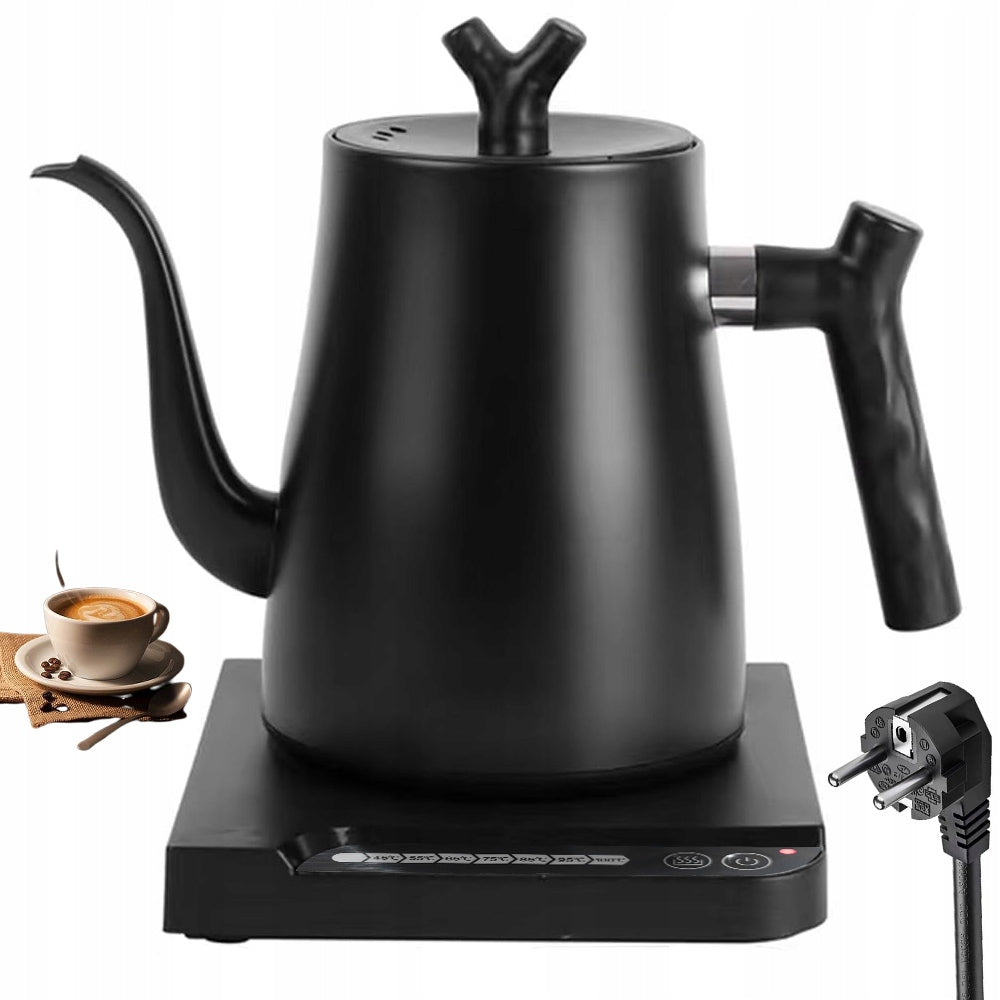 ELECTRIC KETTLE 1L 1000W BLACK 7 TEMPERATURE CONTROL GOOSENECK Manufacturer code 6HG4241BKEUca