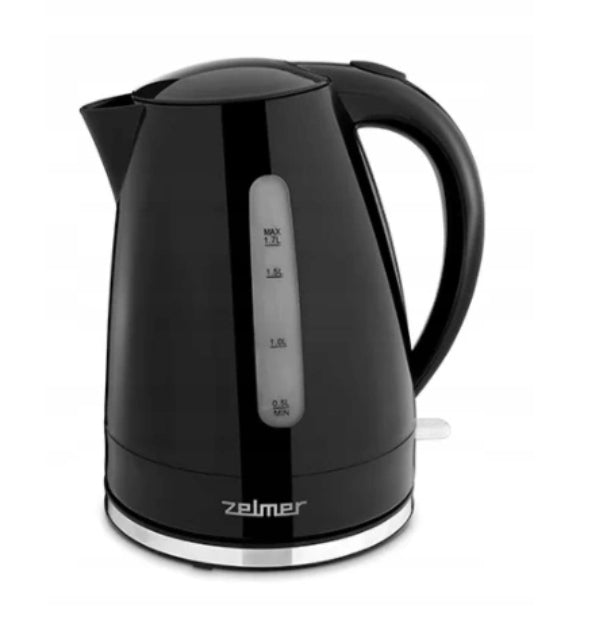 ELECTRIC KETTLE BLACK ZELMER ZCK 7617B 1,7L 2200W FASHIONABLE ROTARY FILTER Capacity 1.7 l