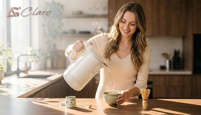 ELECTRIC KETTLE CLARO UNO 1800W 1,8L WITH TEMPERATURE CONTROL LCD WHITE Brand ARSA GO