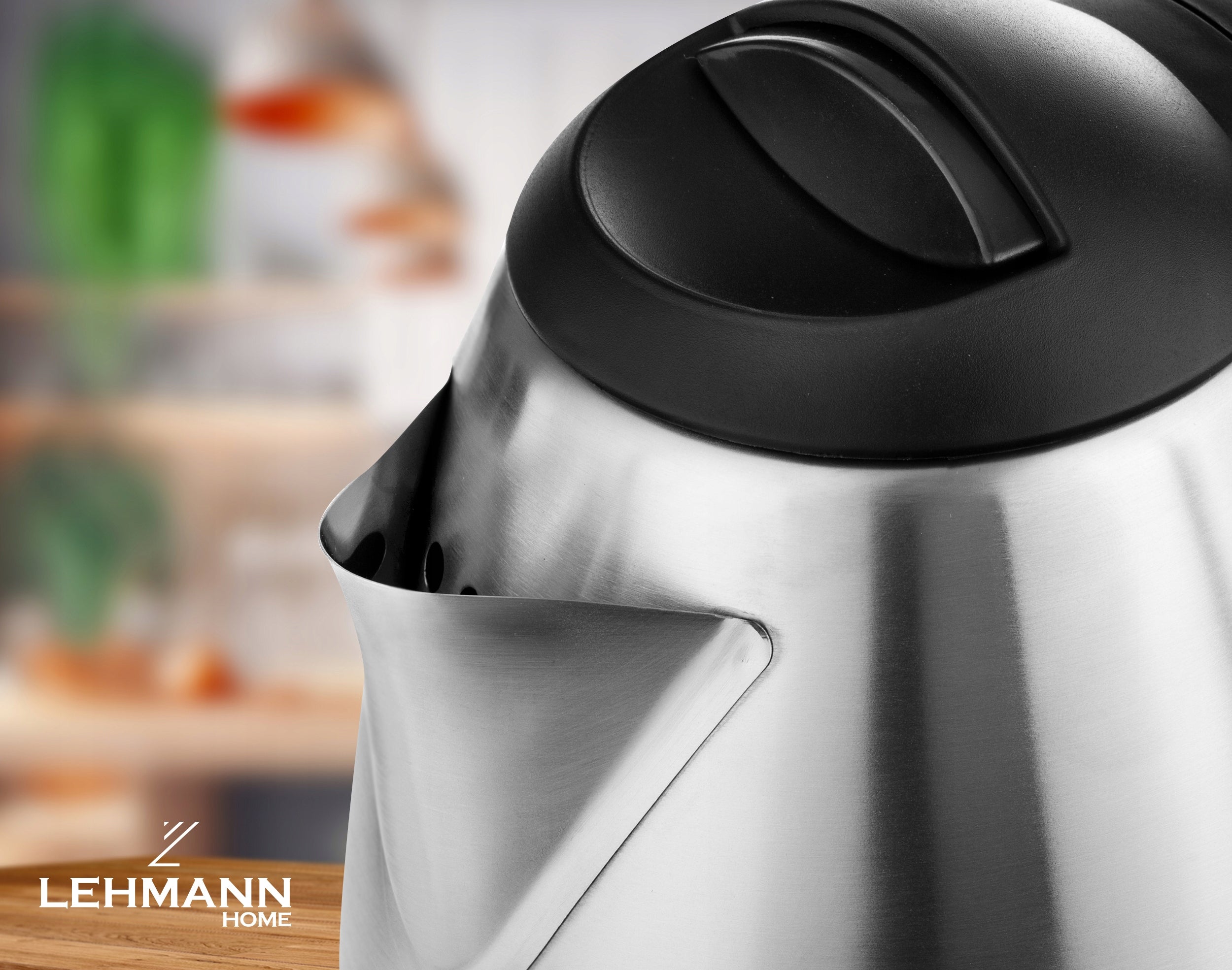 ELECTRIC KETTLE CORDLESS TOURIST LARGE STRONG STAINLESS STEEL Dominant color silver/gray