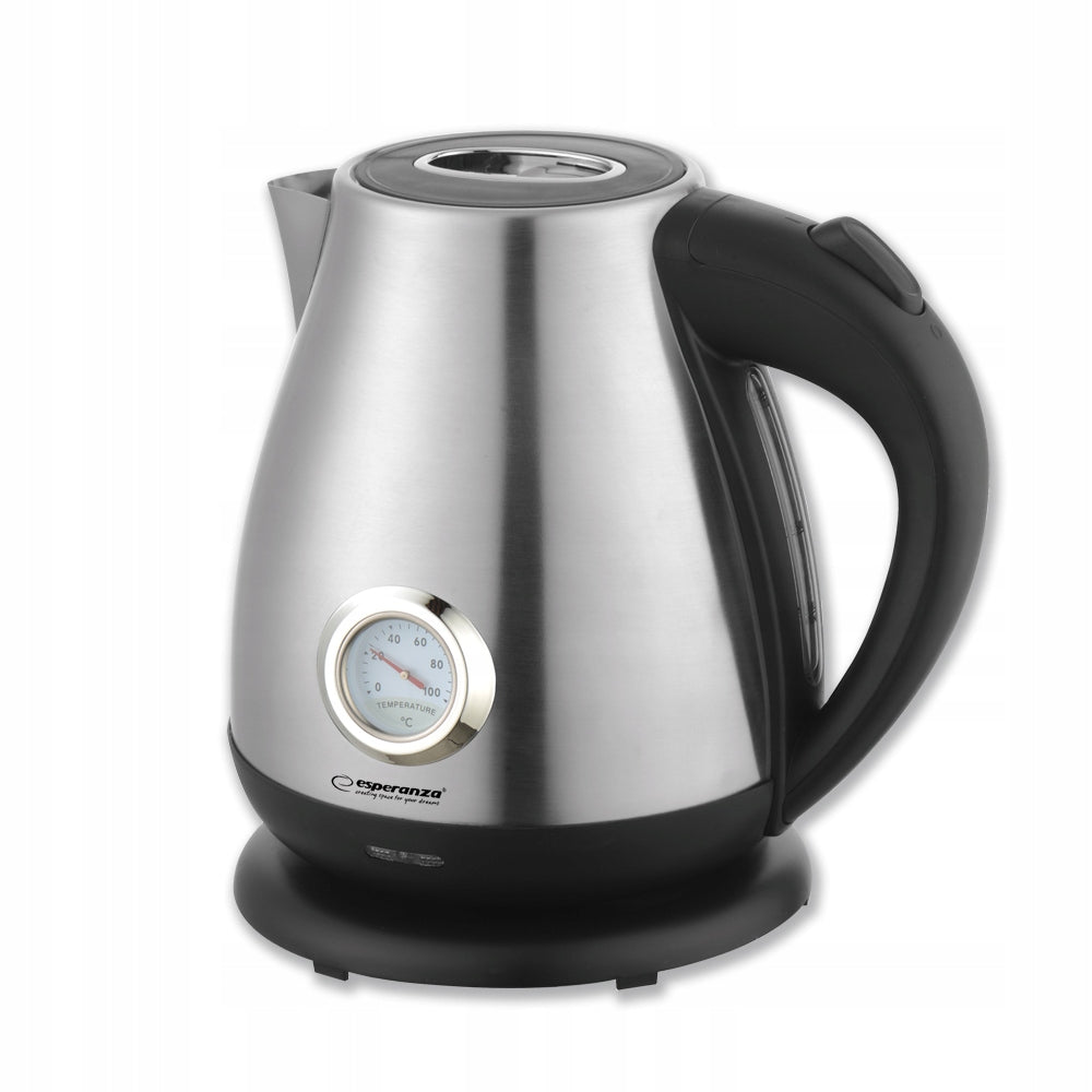 ELECTRIC KETTLE EKK029 THAMES SILVER 1,7L ESPERANZA SUPER DESIGN Packaging status original