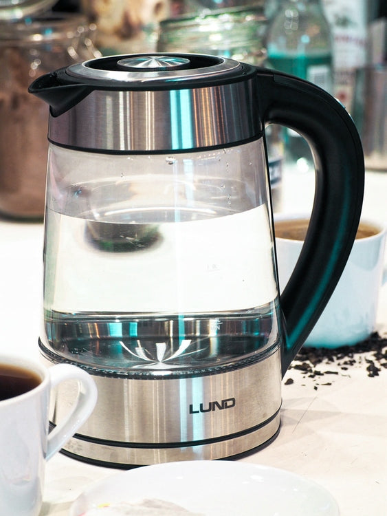 ELECTRIC KETTLE GLASS LED 1.7L TEMPERATURE CONTROL 68173 LUND Dominant color black
