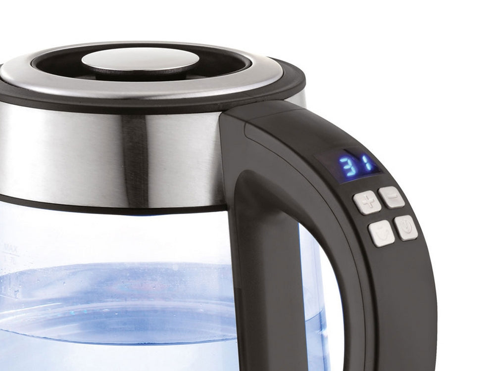 ELECTRIC KETTLE GLASS LED 1.7L TEMPERATURE CONTROL 68173 LUND Model 68173