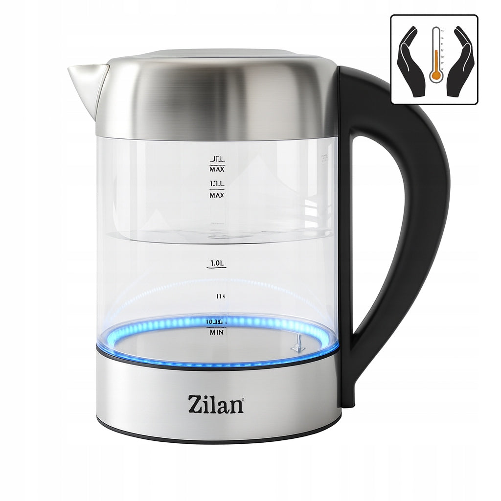 ELECTRIC KETTLE GLASS LED WITH TEMPERATURE CONTROL 2200W Brand Zilan