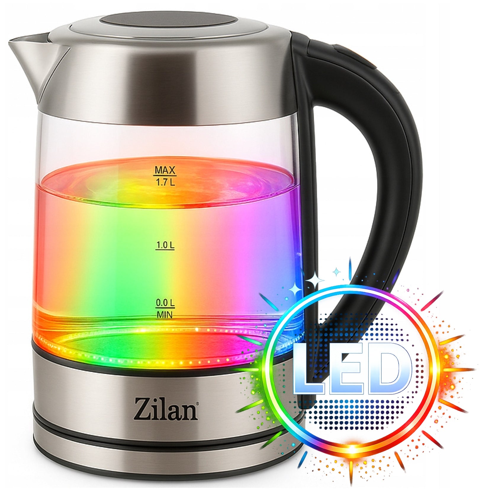 ELECTRIC KETTLE GLASS LED WITH TEMPERATURE CONTROL 2200W Manufacturer code B0B2S8QT2H