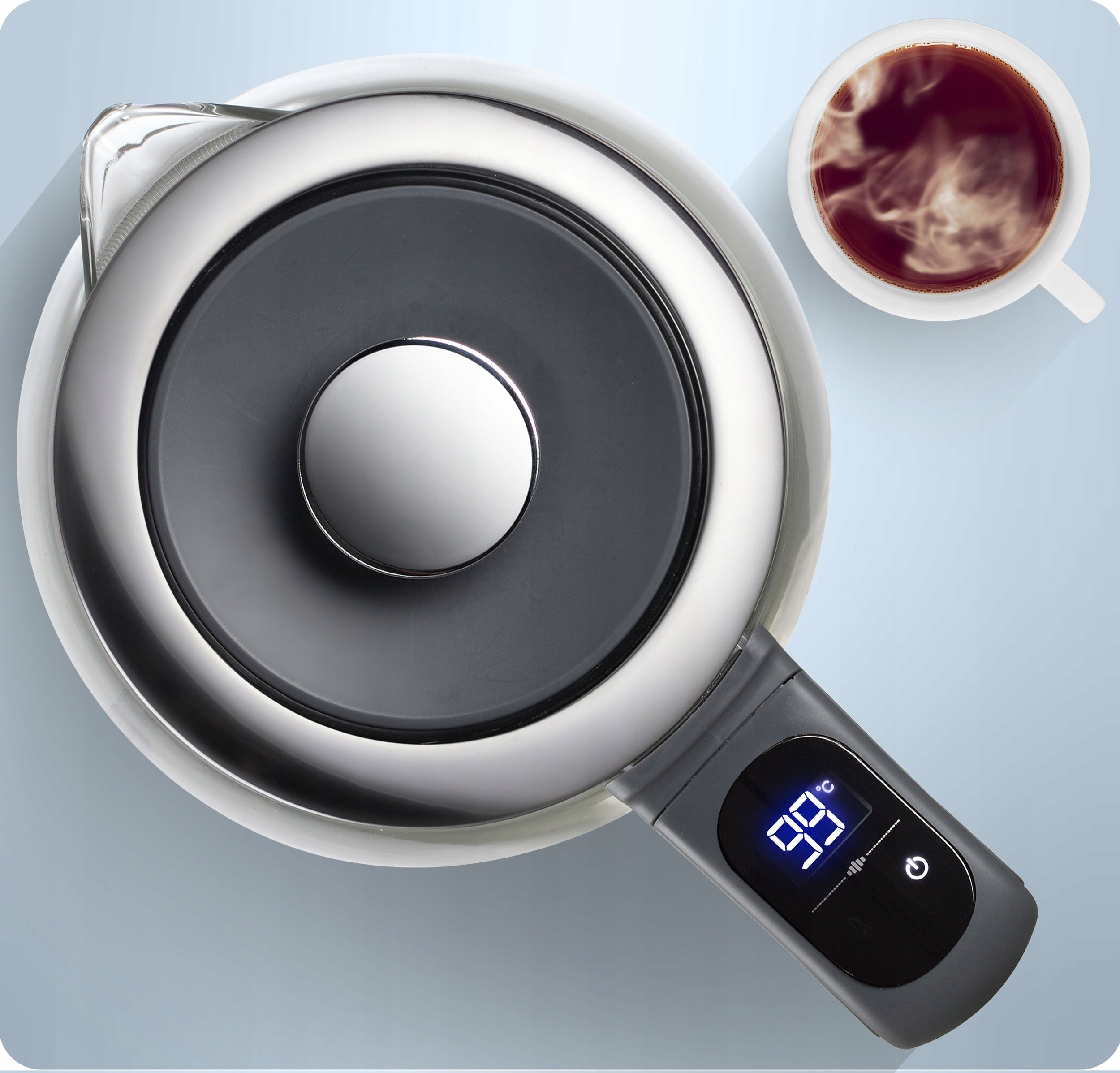ELECTRIC KETTLE GLASS TEMPERATURE CONTROL 2200W BERDSEN 1,7L Power 2200 W