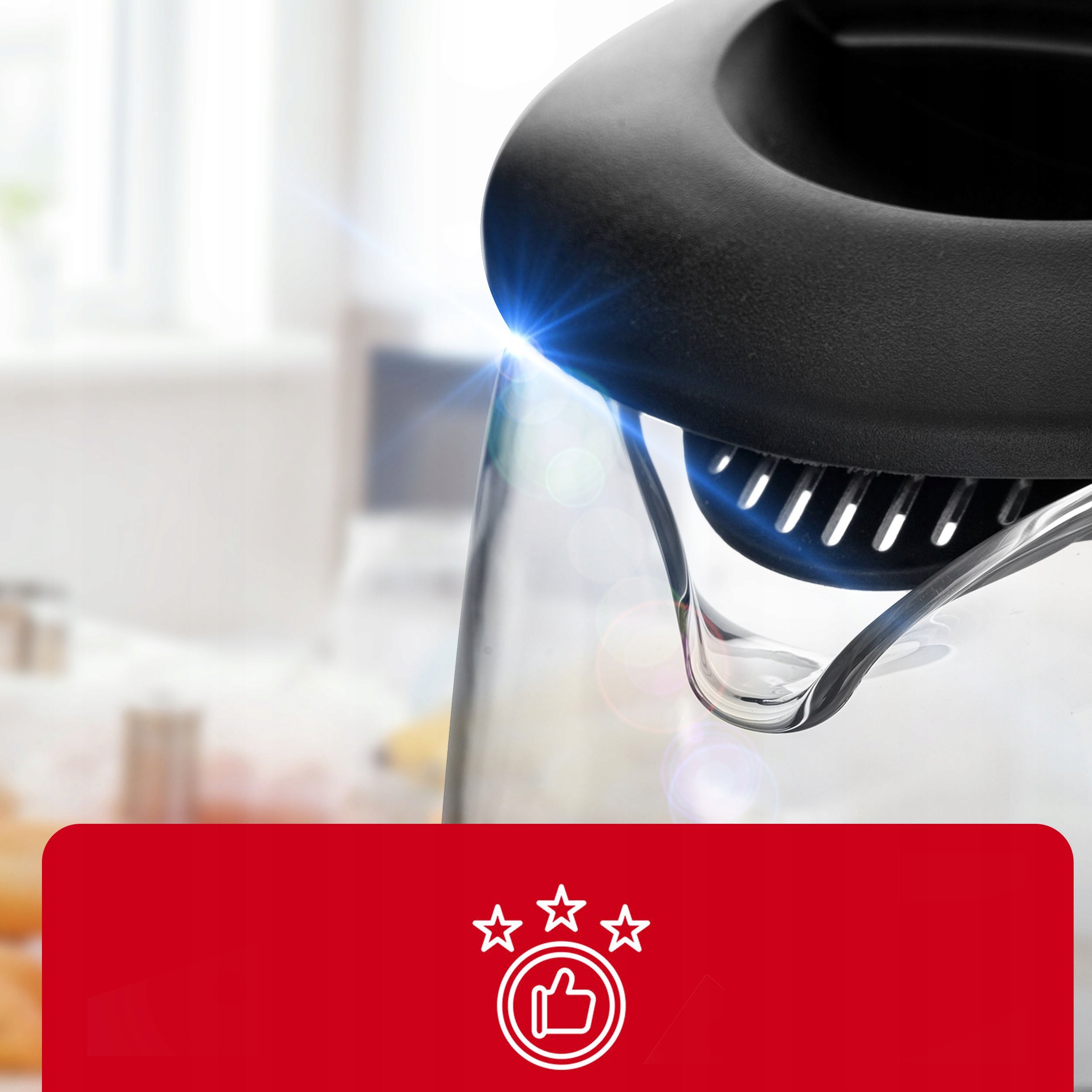 ELECTRIC KETTLE GLASS WIRELESS BACKLIT WITH LED 2L POWERFUL 2200W Brand Lehmann