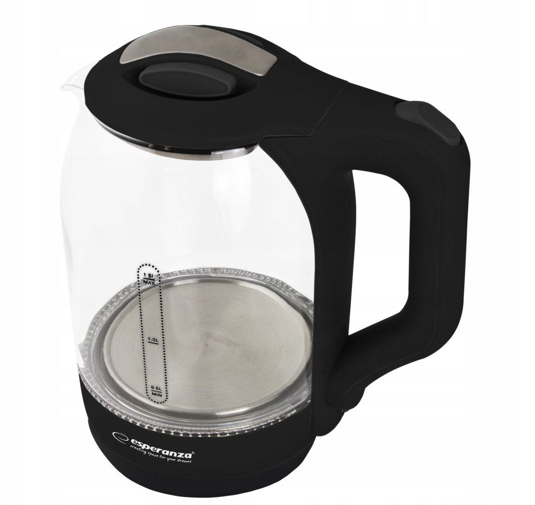 ELECTRIC KETTLE GLASS WIRELESS LED BACKLIGHT 1,7L 1500W Power 1500 W